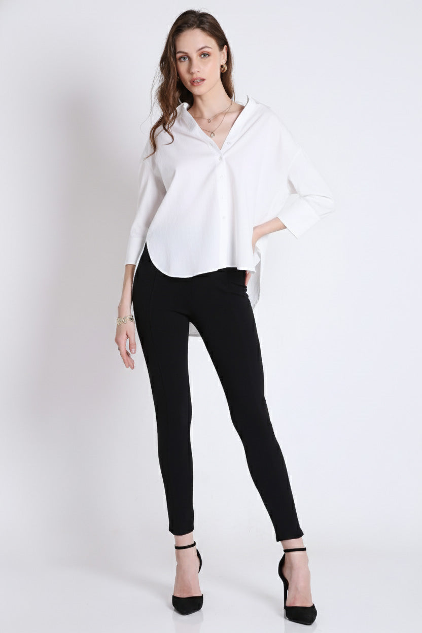 Oversized White Linen Shirt