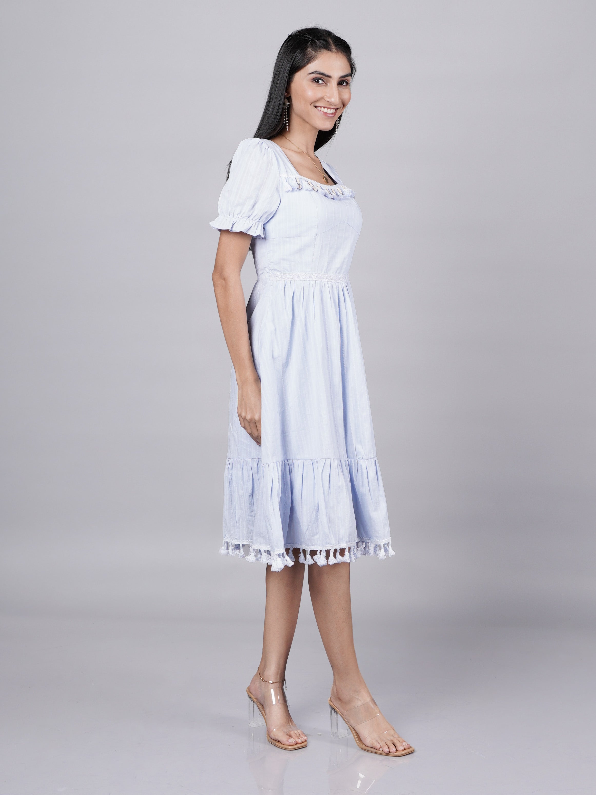 Boho Blue Vintage Dress