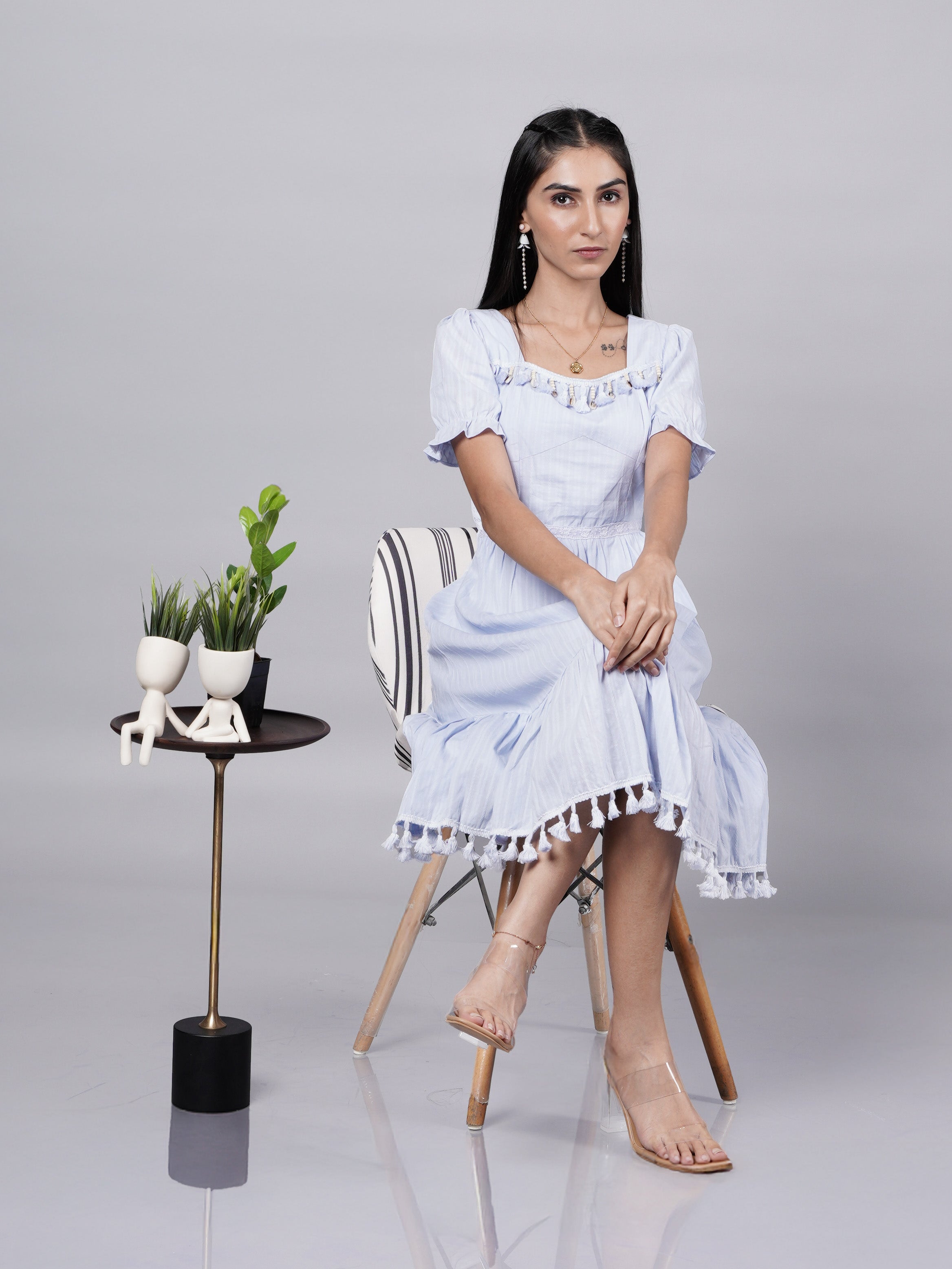 Boho Blue Vintage Dress