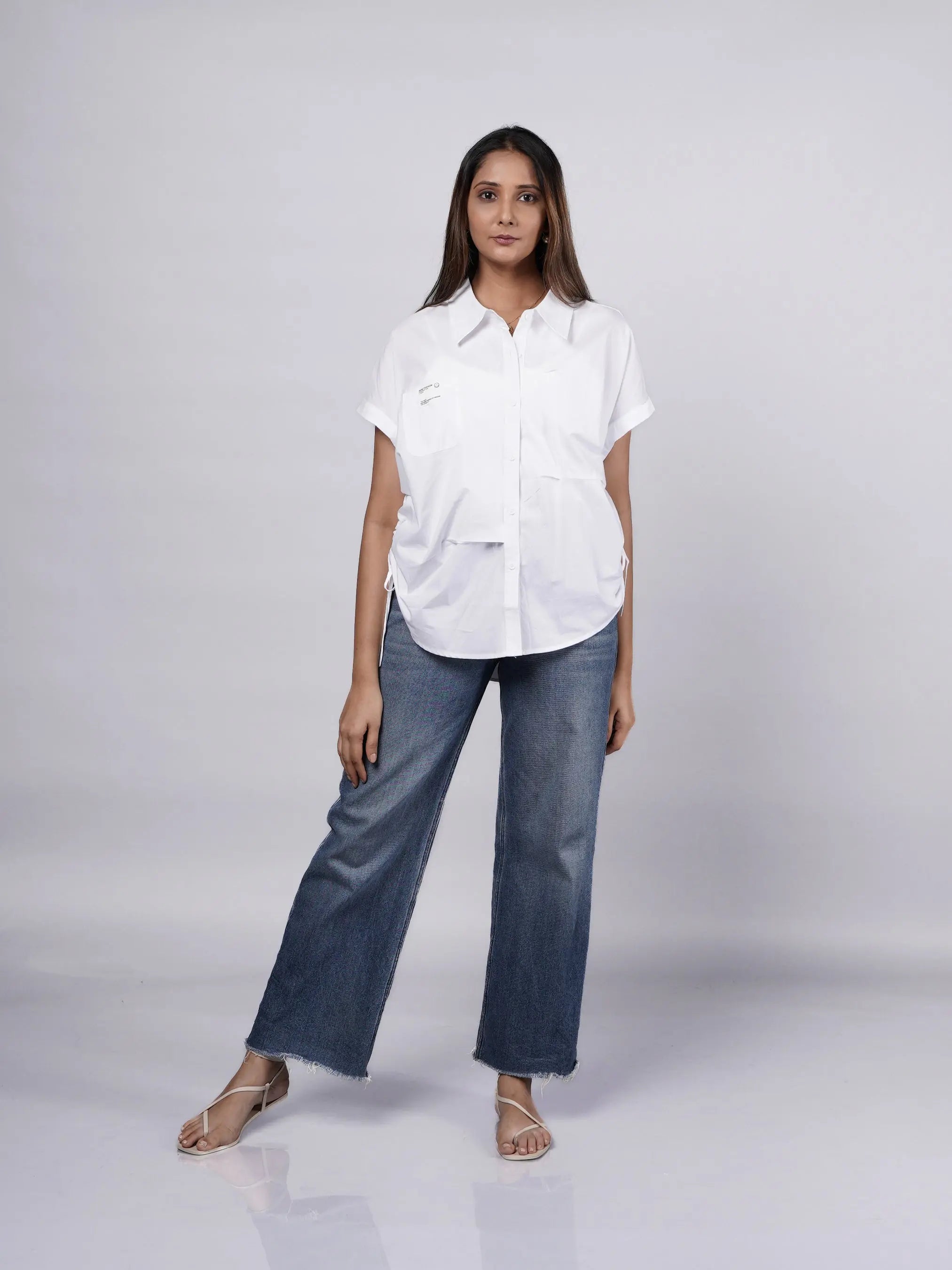 Boxy Fit White Shirt