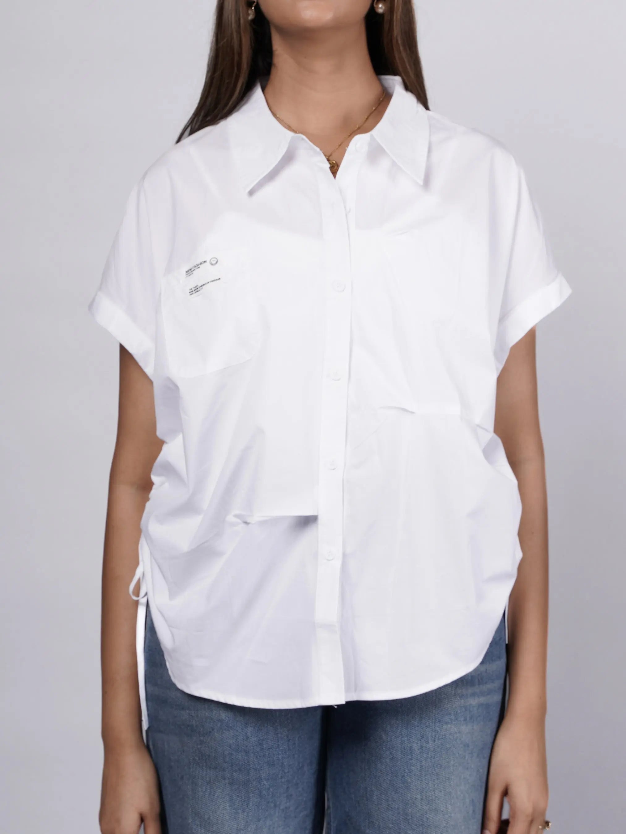 Boxy Fit White Shirt