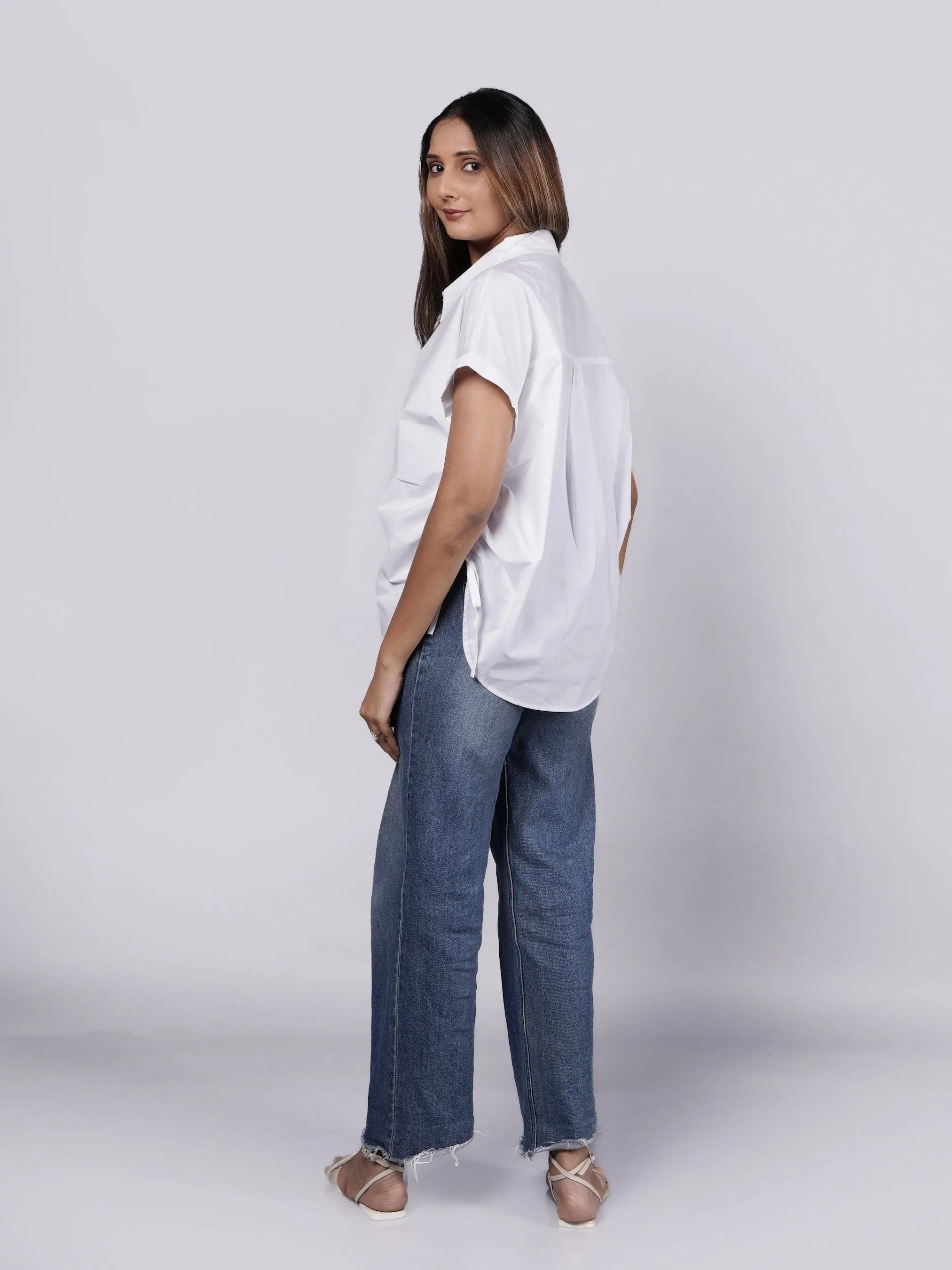 Boxy Fit White Shirt