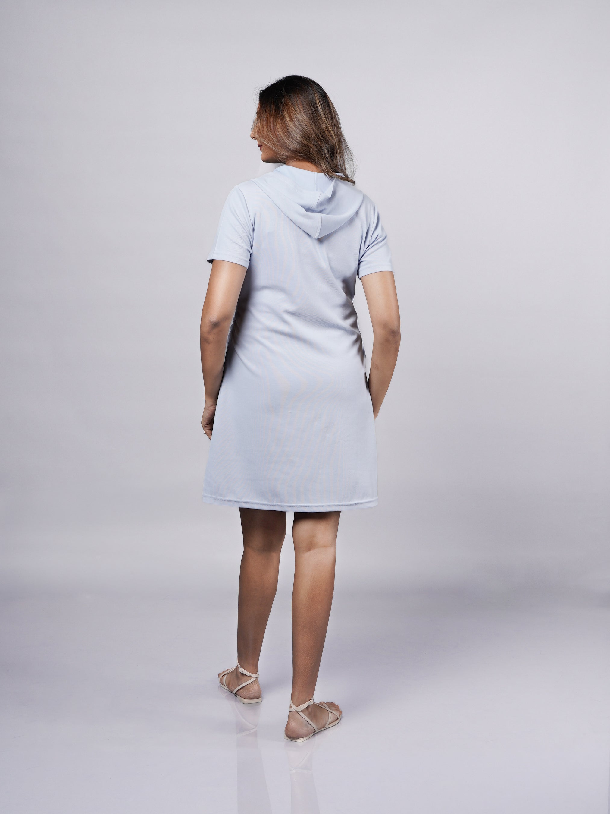 Retro Blue Tennis T-Shirt Dress