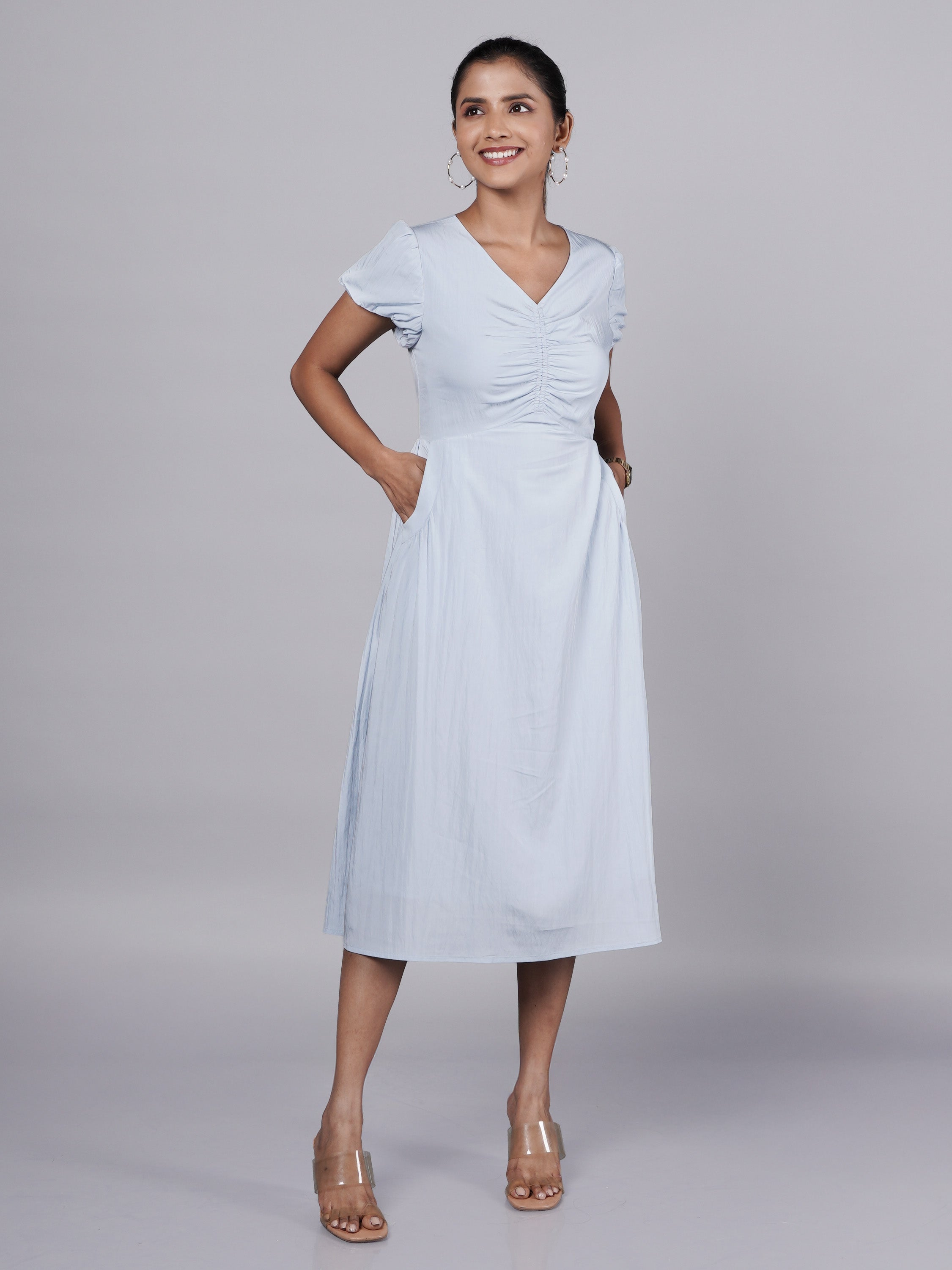 vintage Blue cotton dress