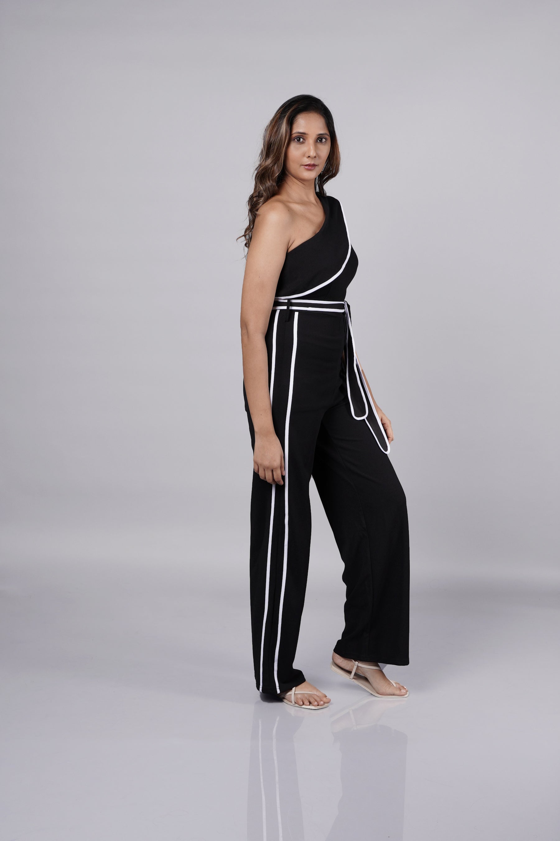 Black Off-the-Shoulder Jumpsuit