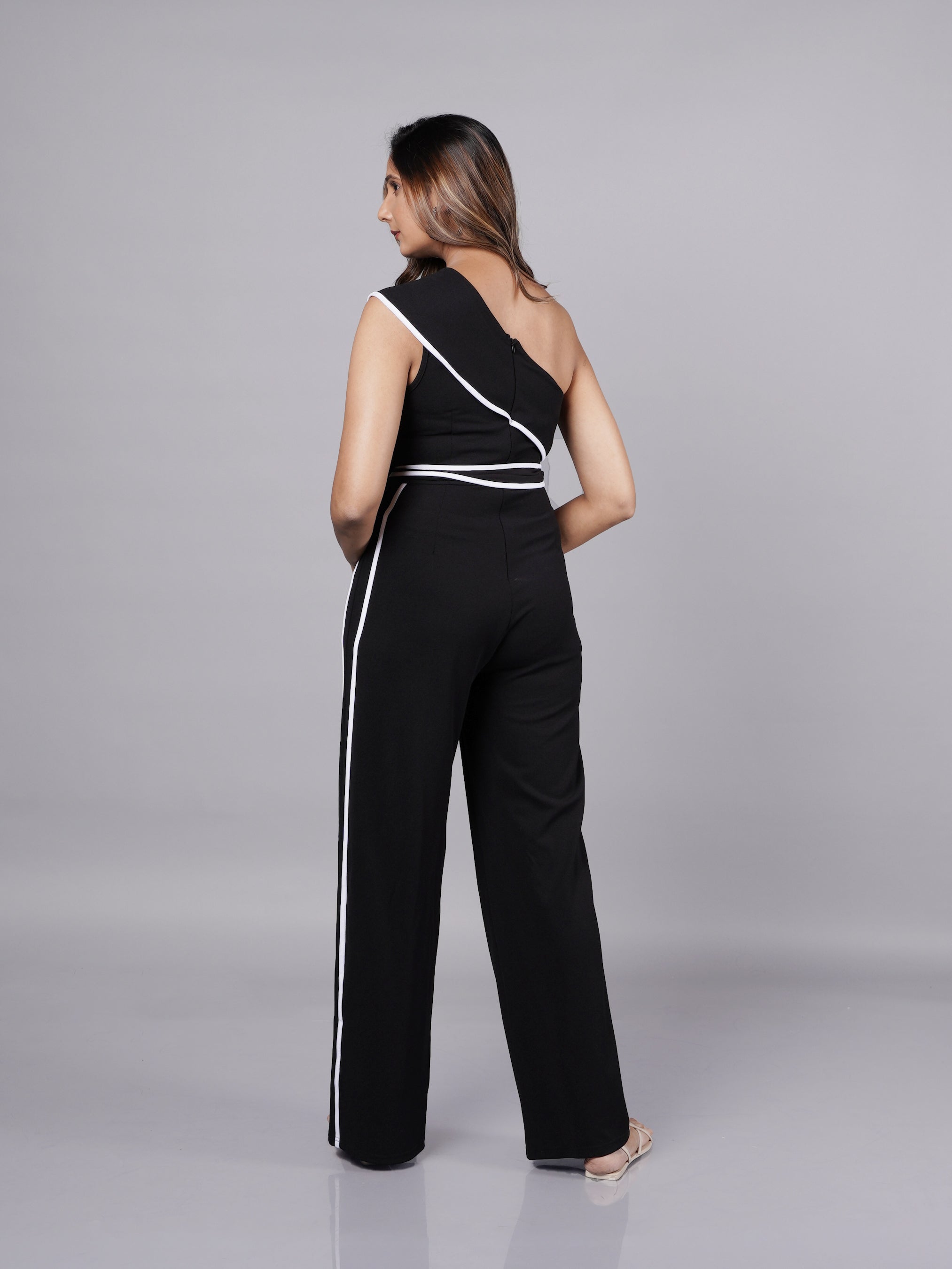 Black Off-the-Shoulder Jumpsuit