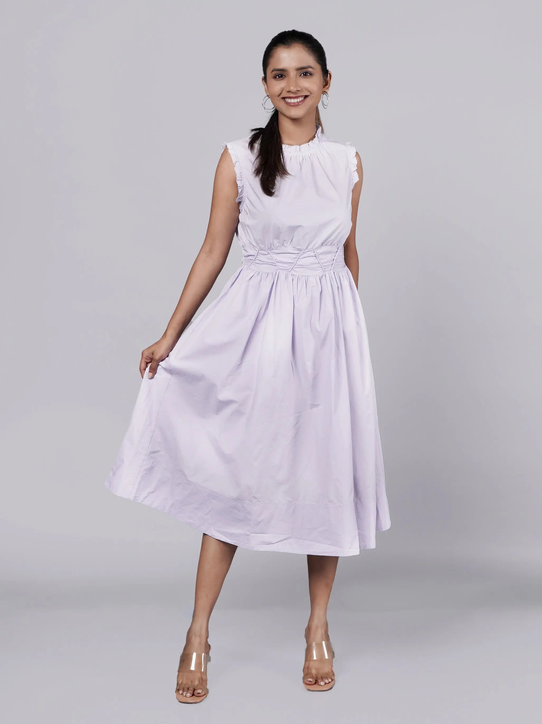 Lavender Midi Dress