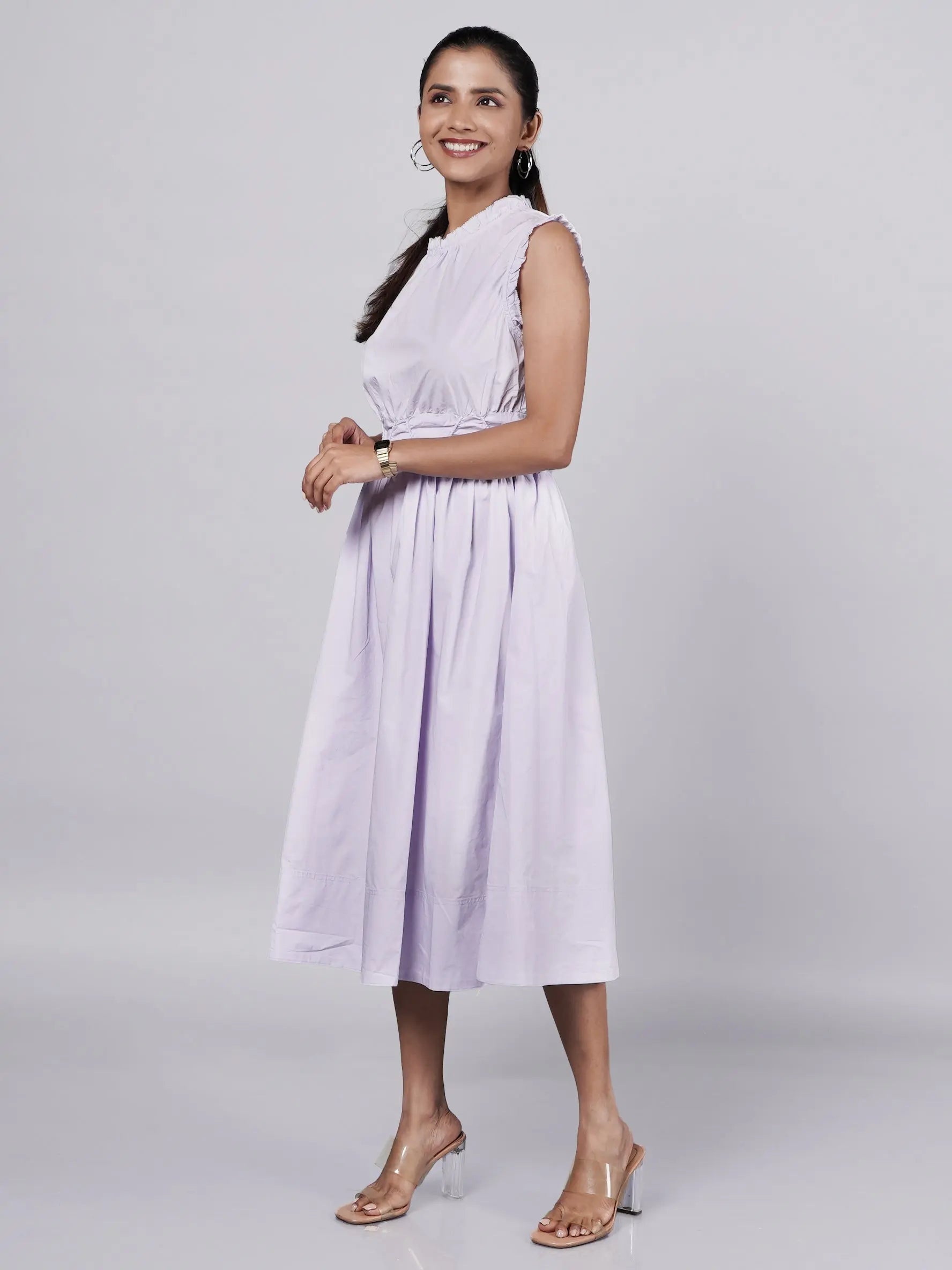 Lavender Midi Dress