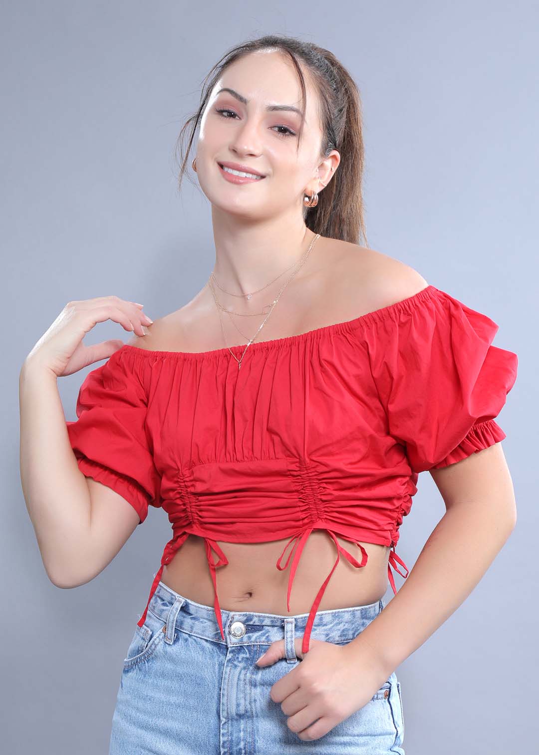 Regular Fit Top with Puff Sleeve FRENCH THEORY