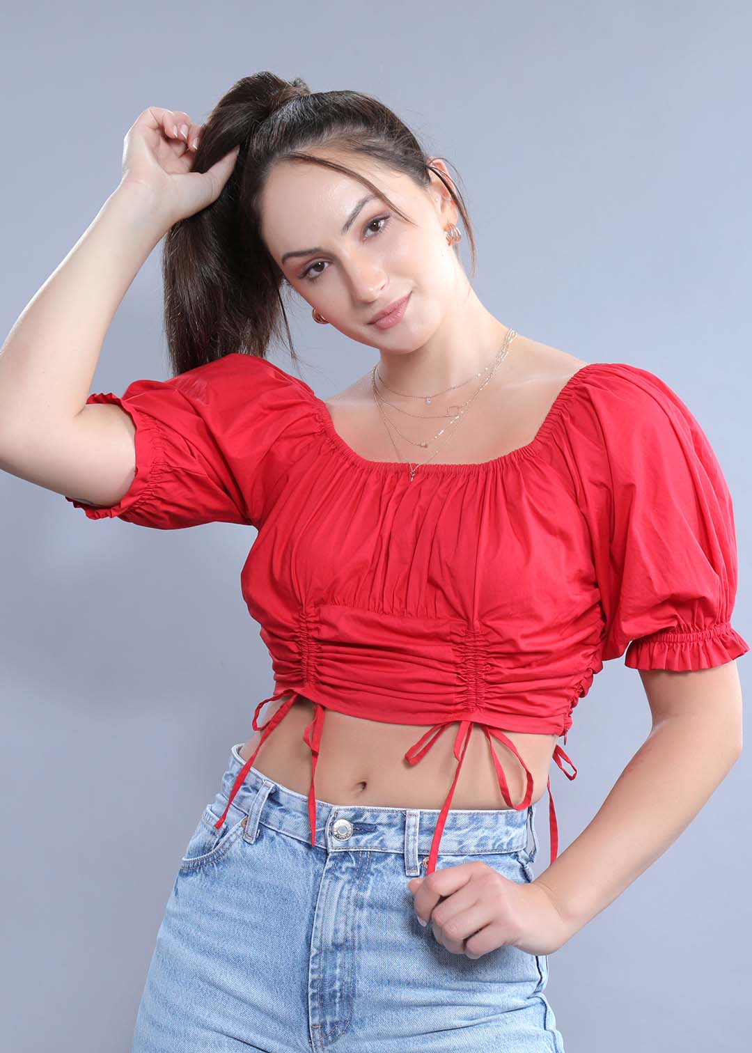 Regular Fit Top with Puff Sleeve FRENCH THEORY