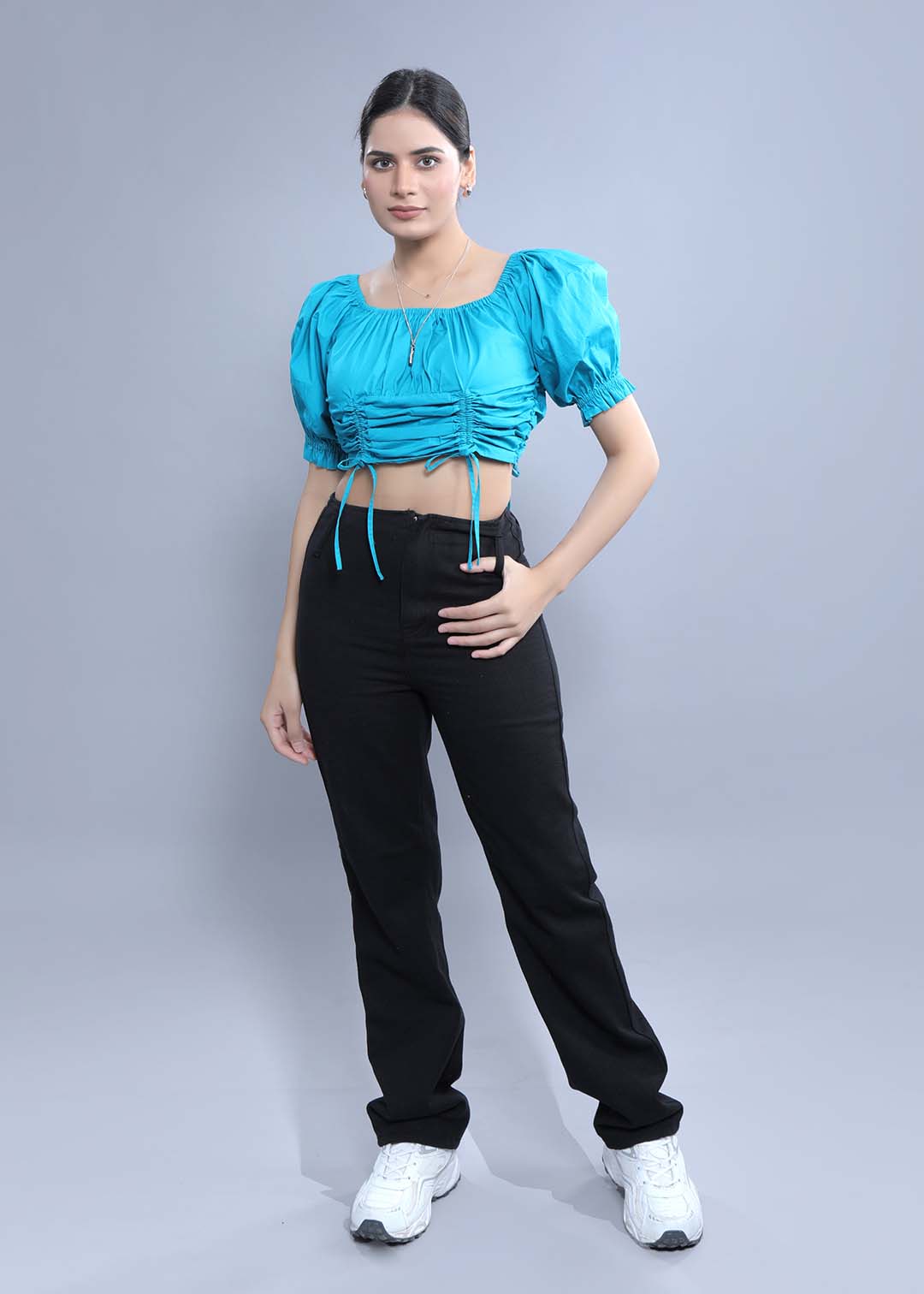 Regular Fit Top with Puff Sleeve FRENCH THEORY