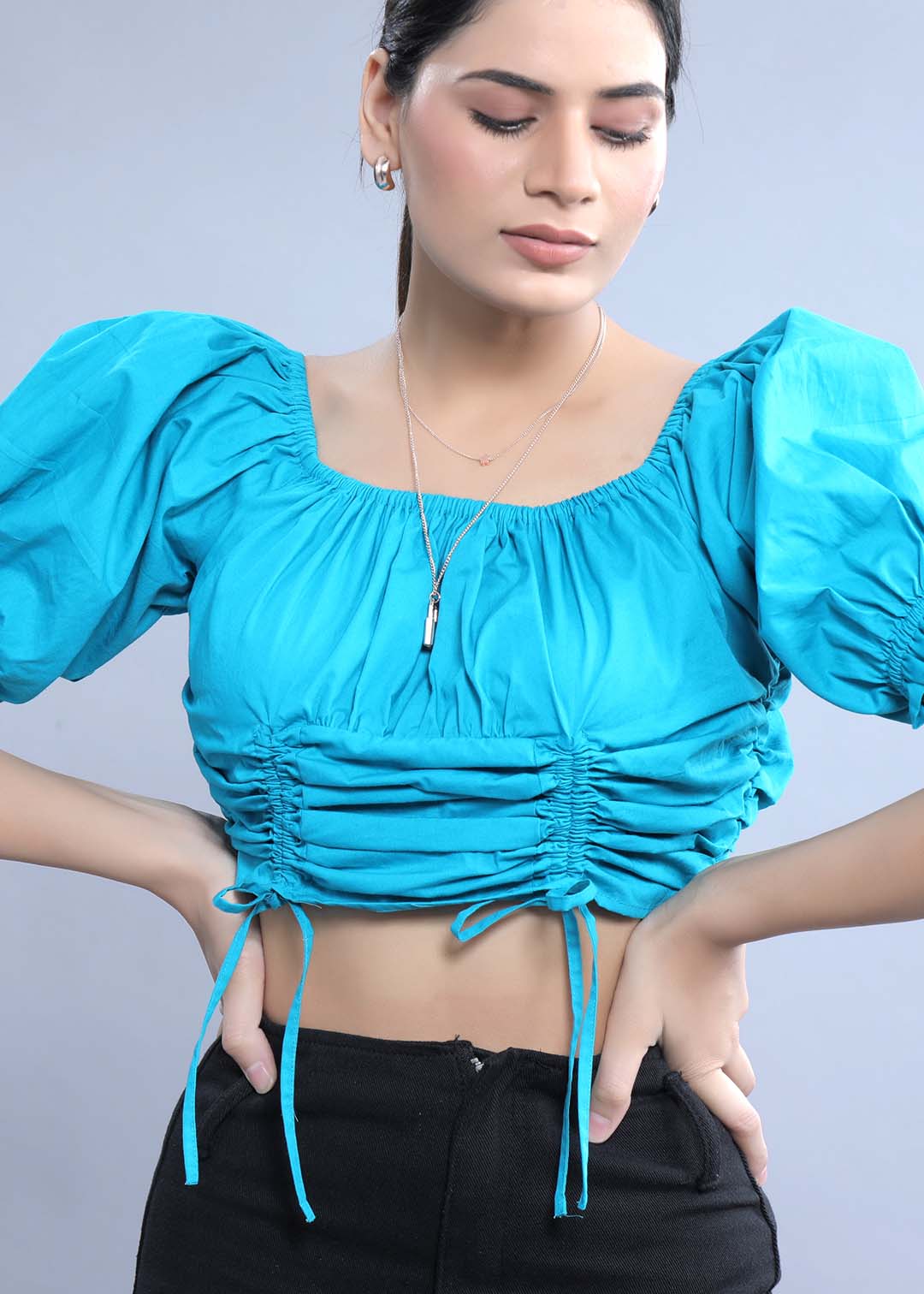 Regular Fit Top with Puff Sleeve FRENCH THEORY