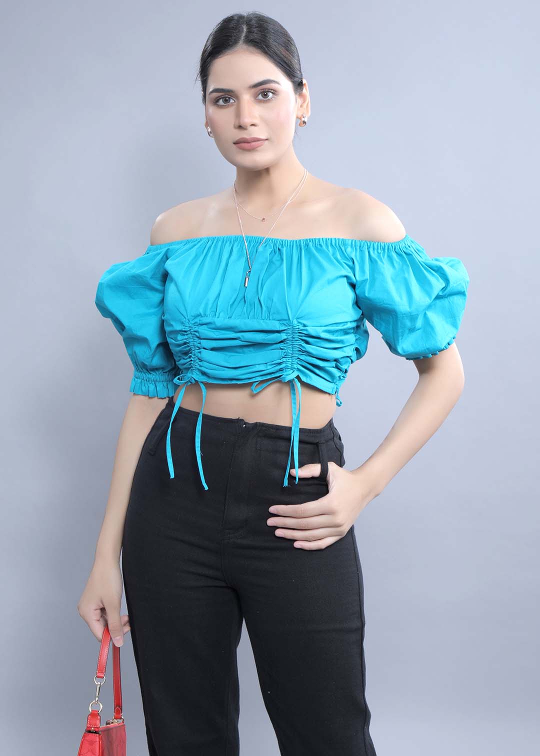 Regular Fit Top with Puff Sleeve FRENCH THEORY