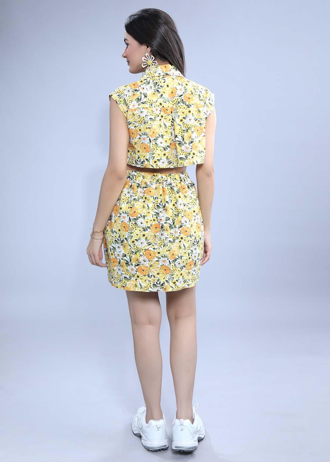 White Printed Shift Dress FRENCH THEORY