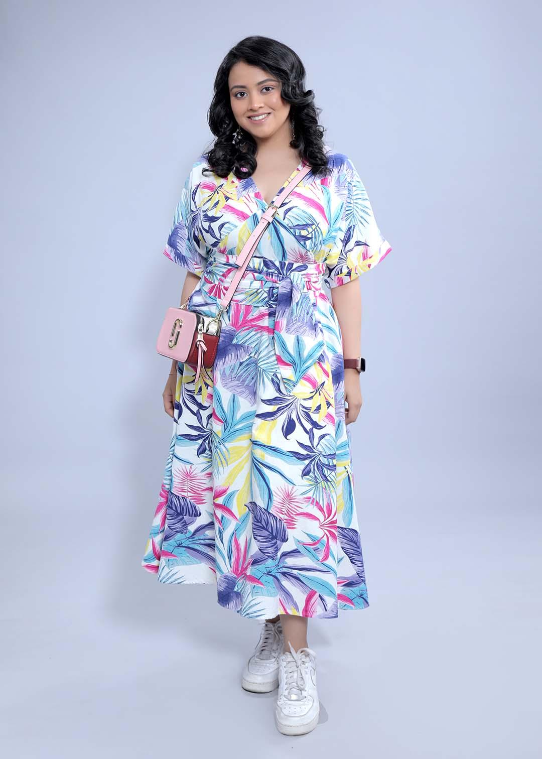 Printed A-Line Dress FRENCH THEORY