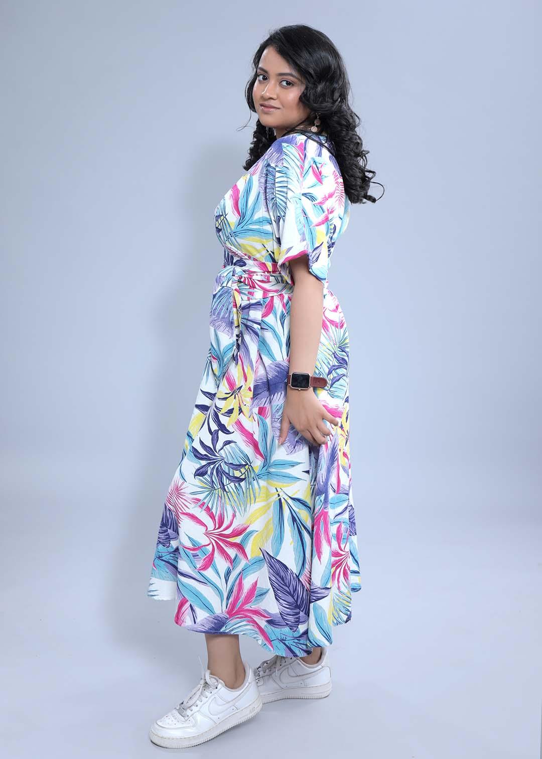 Printed A-Line Dress FRENCH THEORY