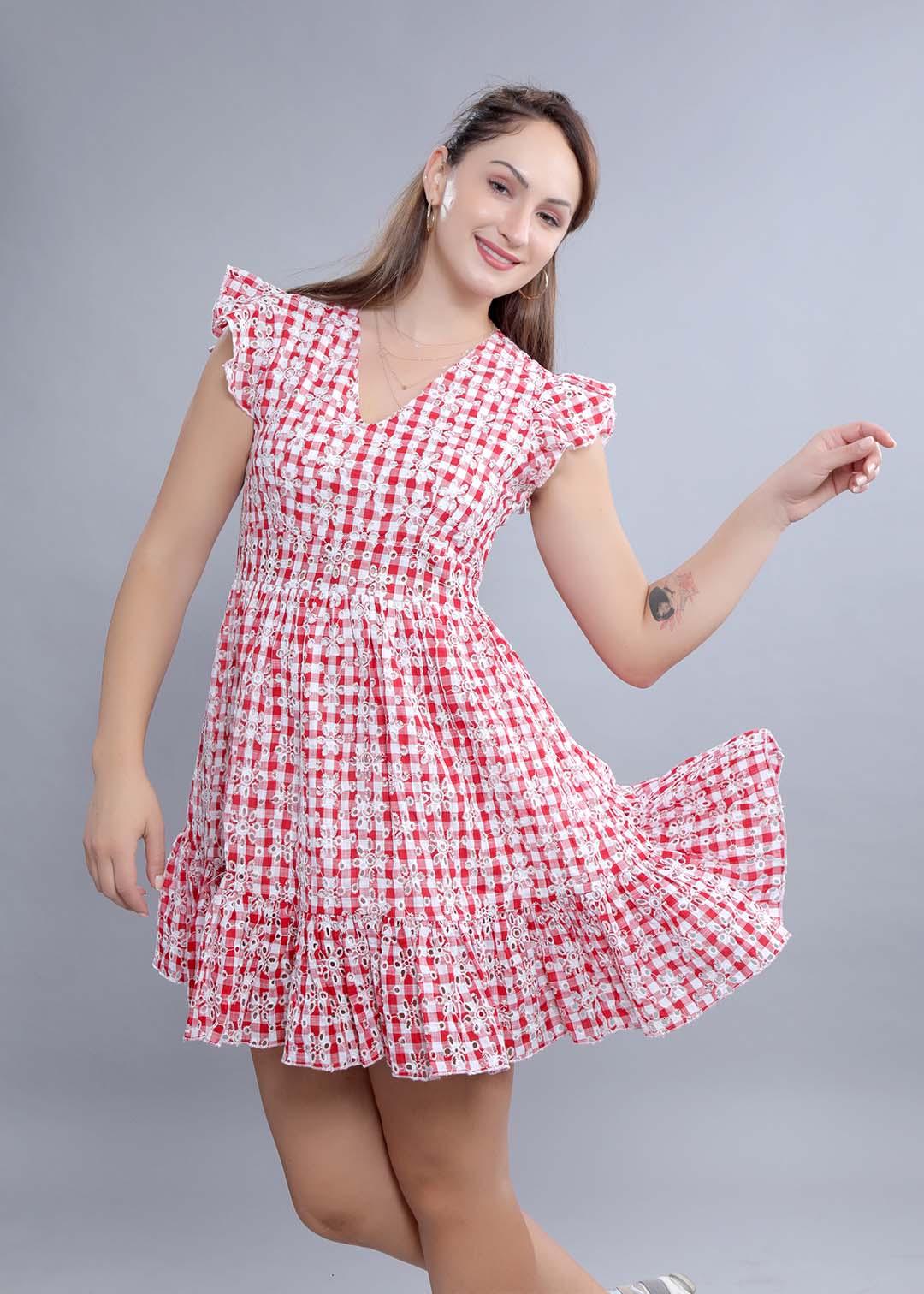 Schiffli Fit & Flare Dress FRENCH THEORY