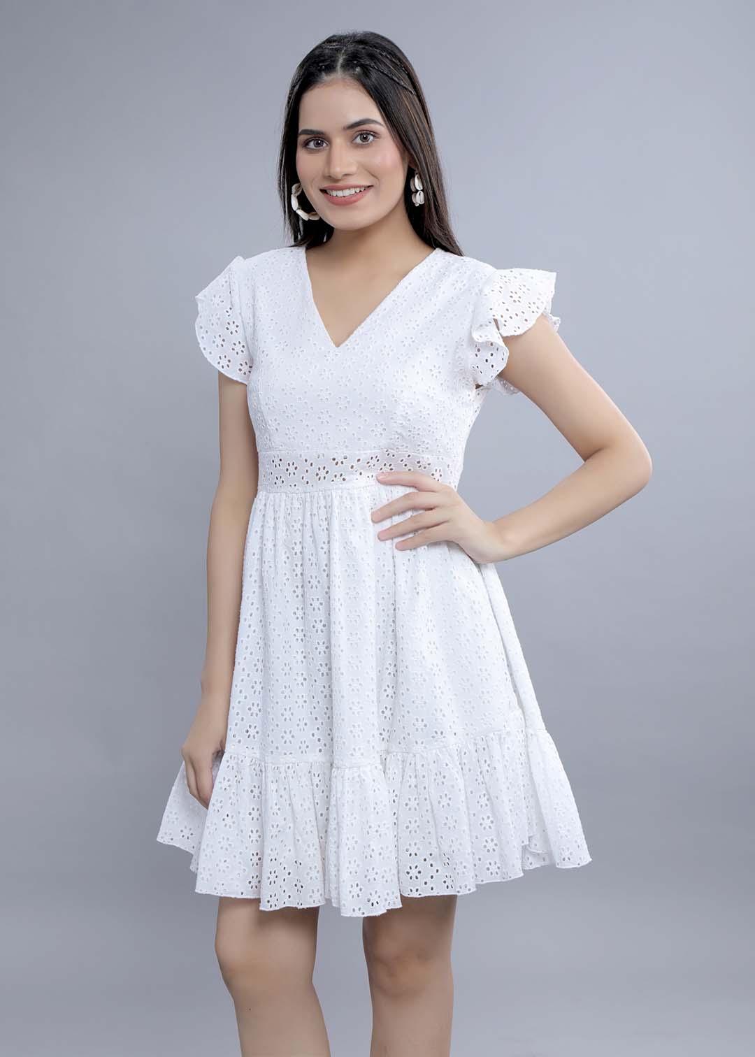 Schiffli Fit & Flare Dress FRENCH THEORY