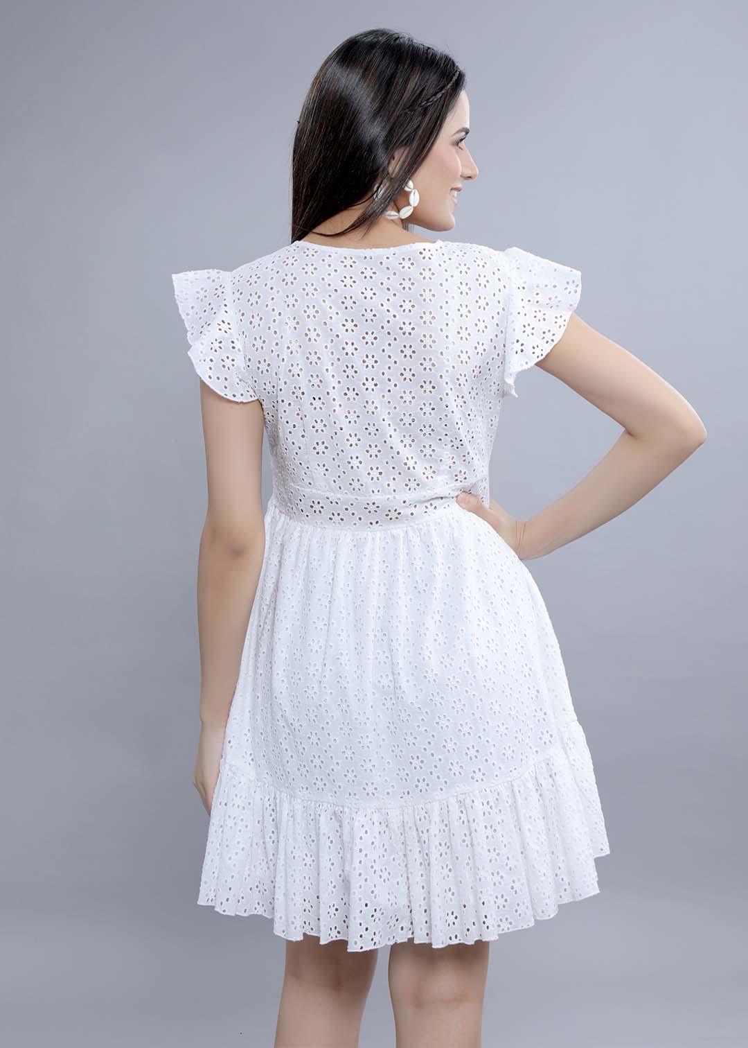 Schiffli Fit & Flare Dress FRENCH THEORY