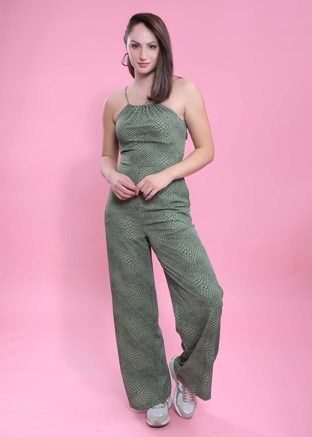 Green Long Jumpsuit FRENCH THEORY
