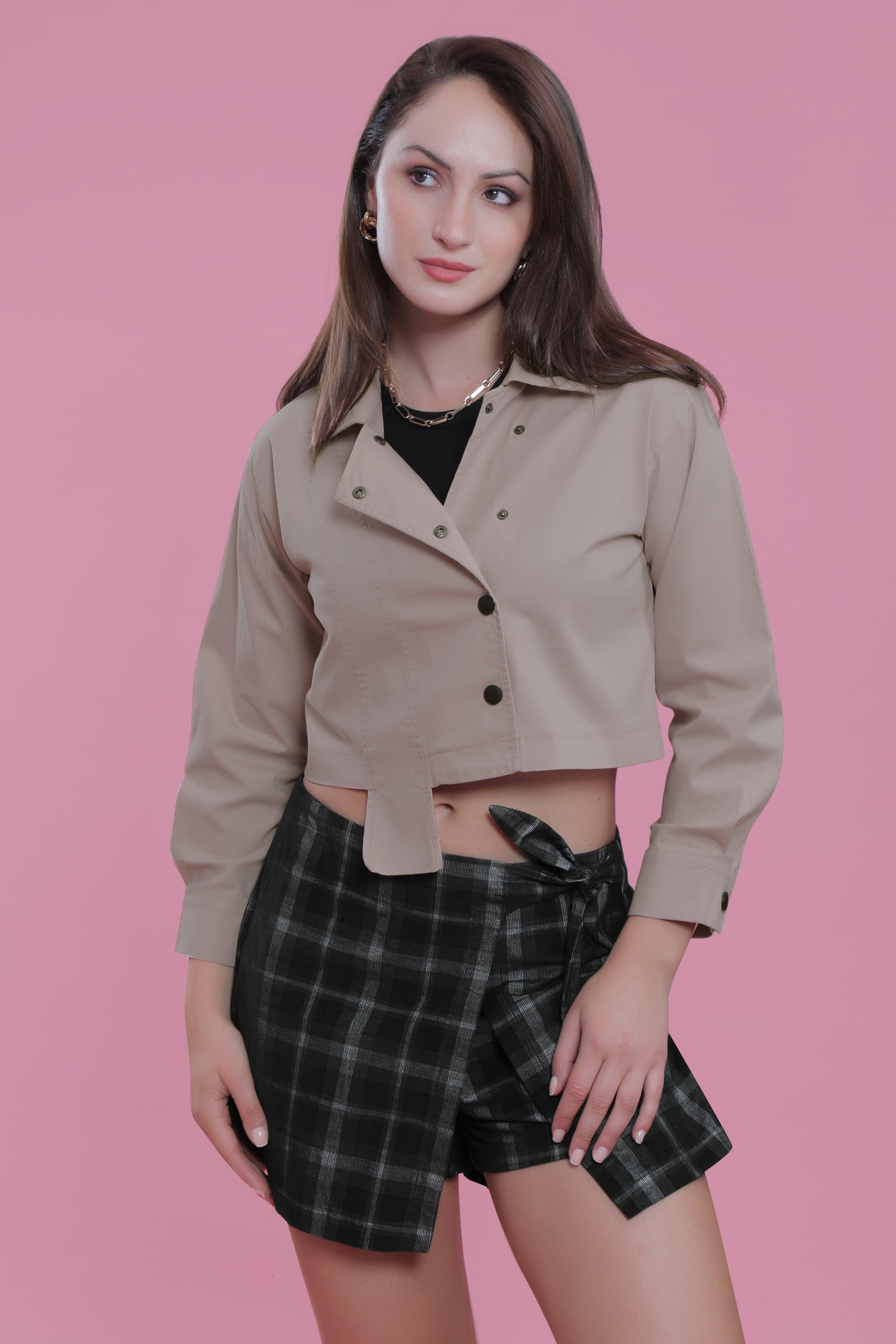 Printed Corduroy Mini Skort FRENCH THEORY