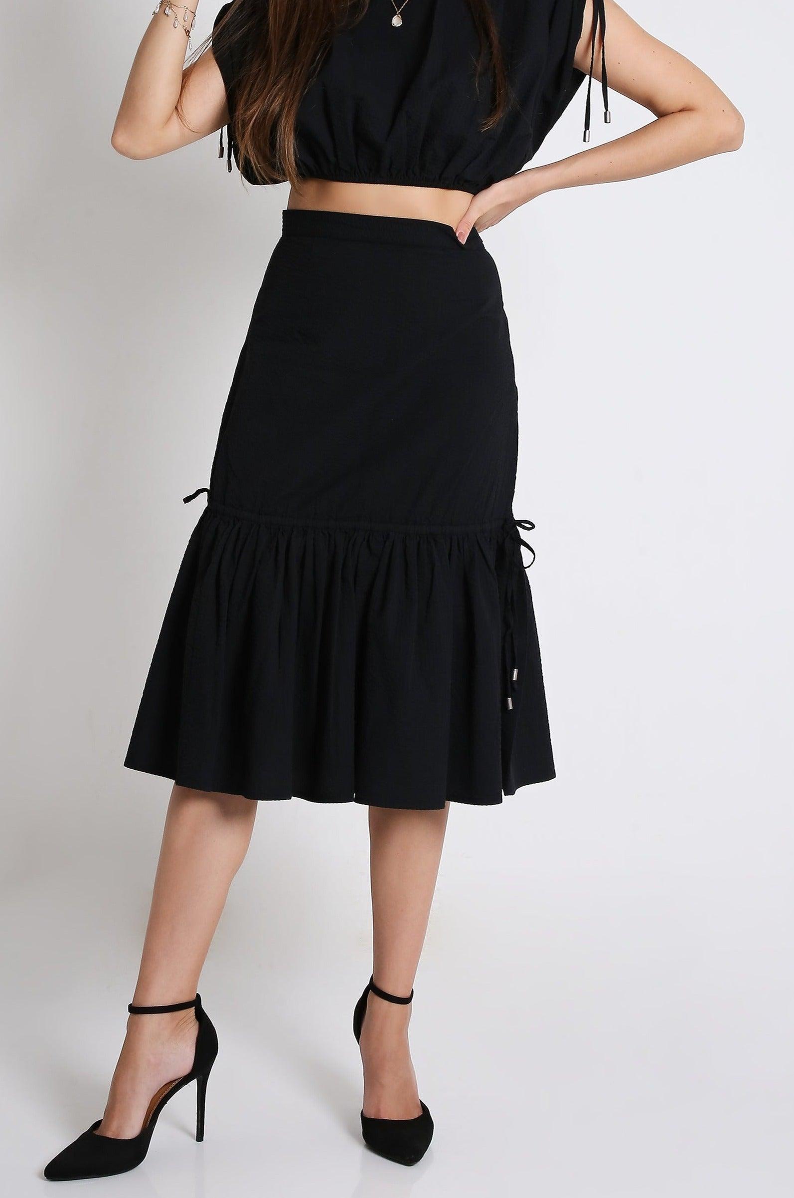 Midi Fit & Flared Skirt FRENCH THEORY