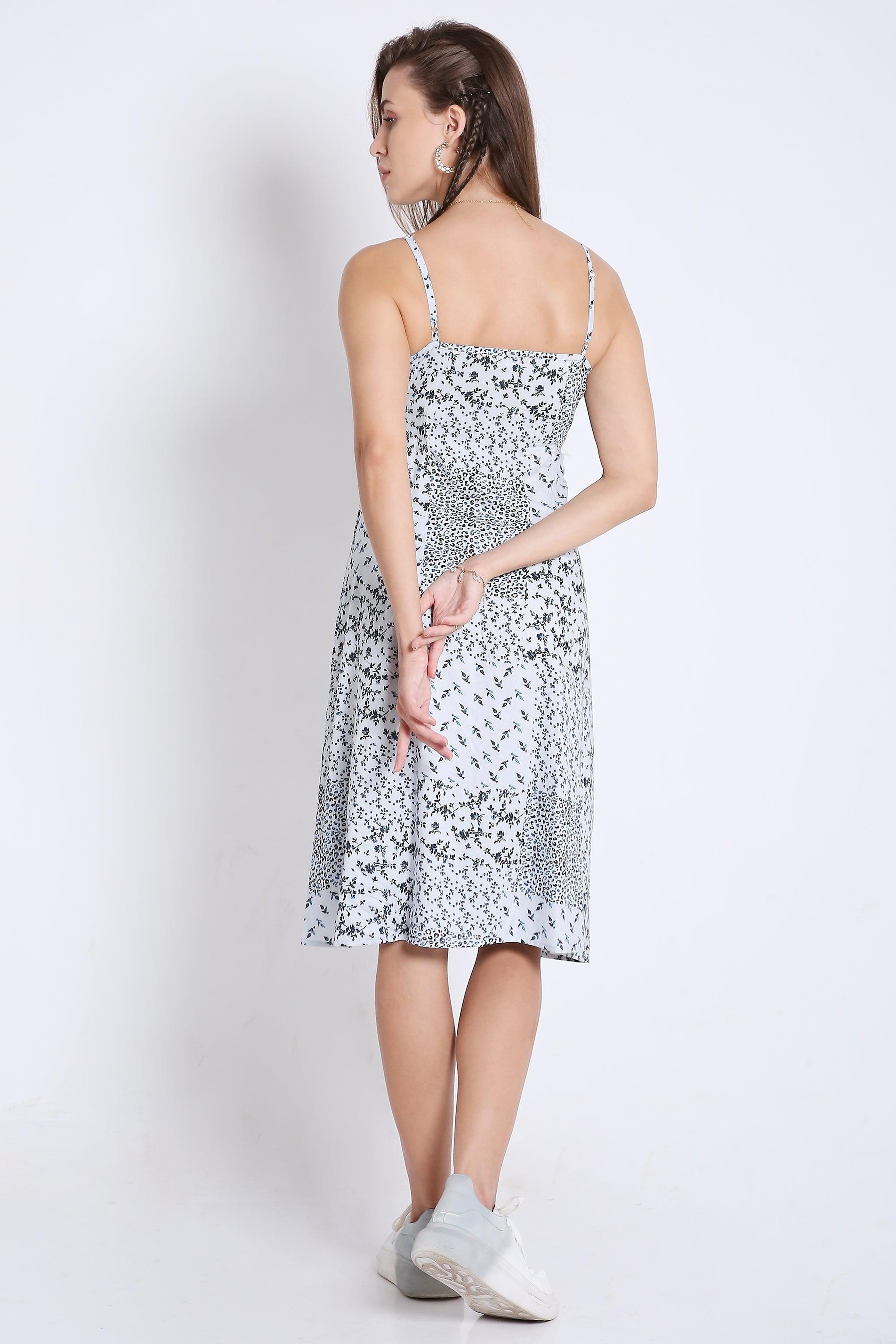 Printed Midi Summer Dress FRENCH THEORY