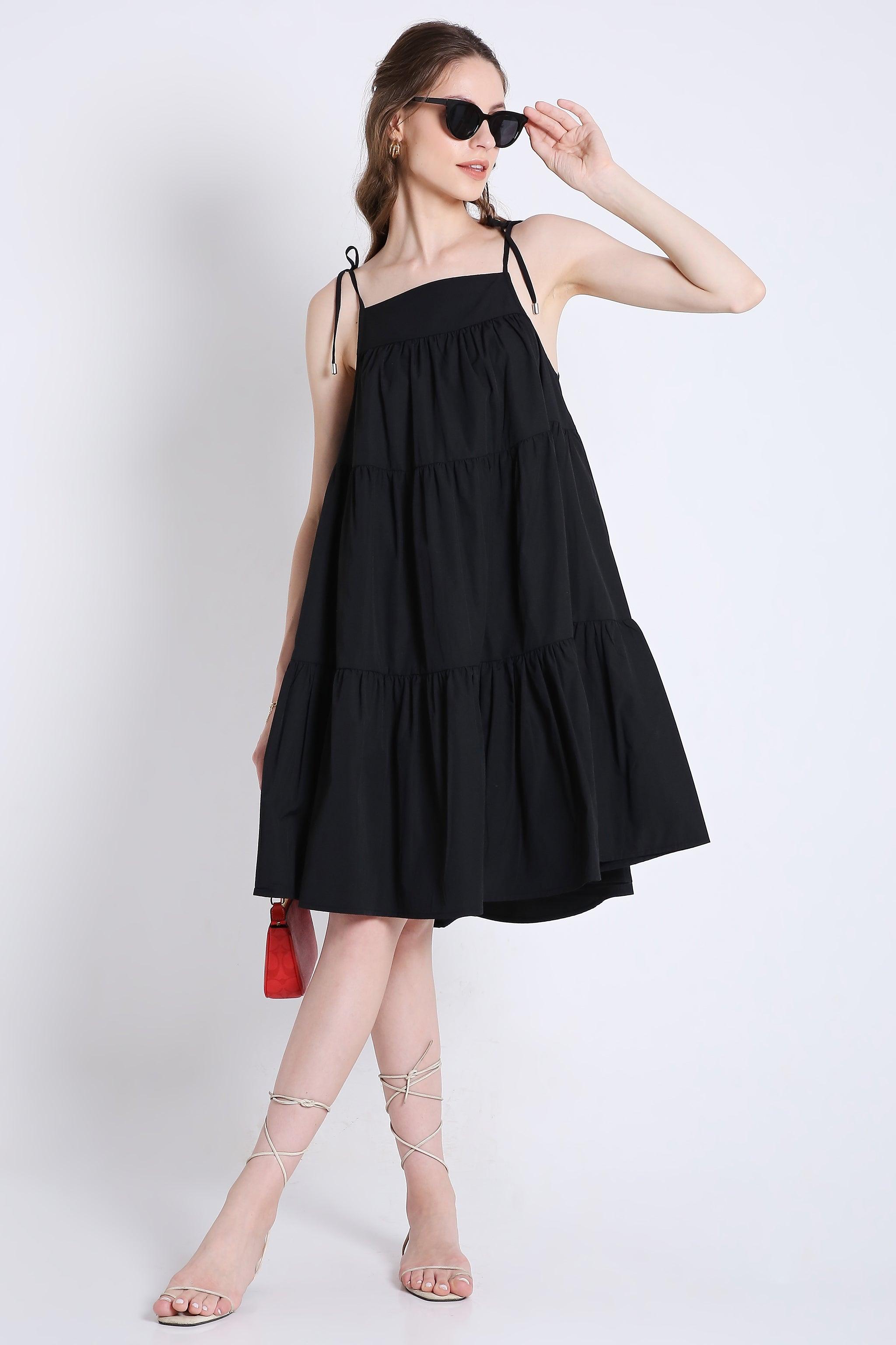 Short Summer Flared Dress FRENCH THEORY
