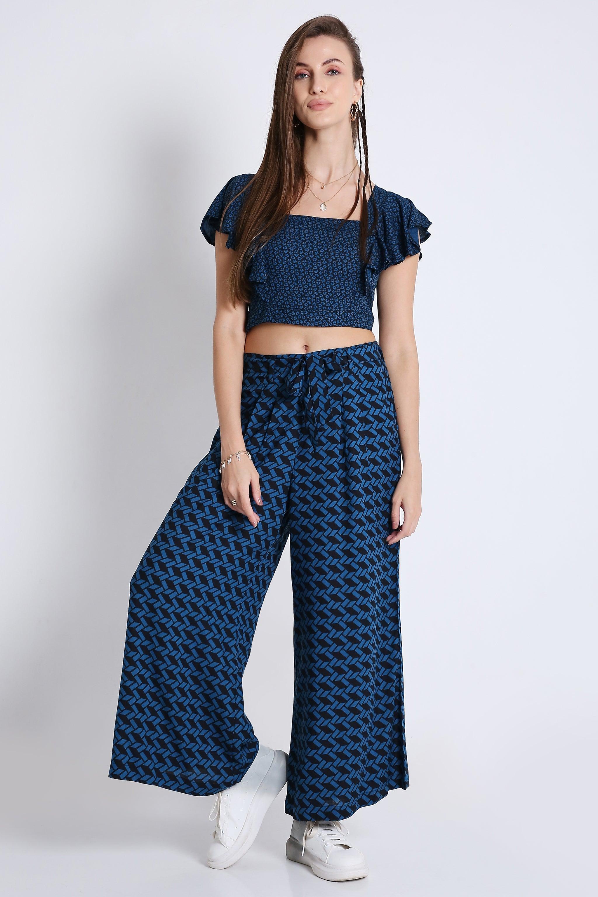 Frilled Crop Top FRENCH THEORY