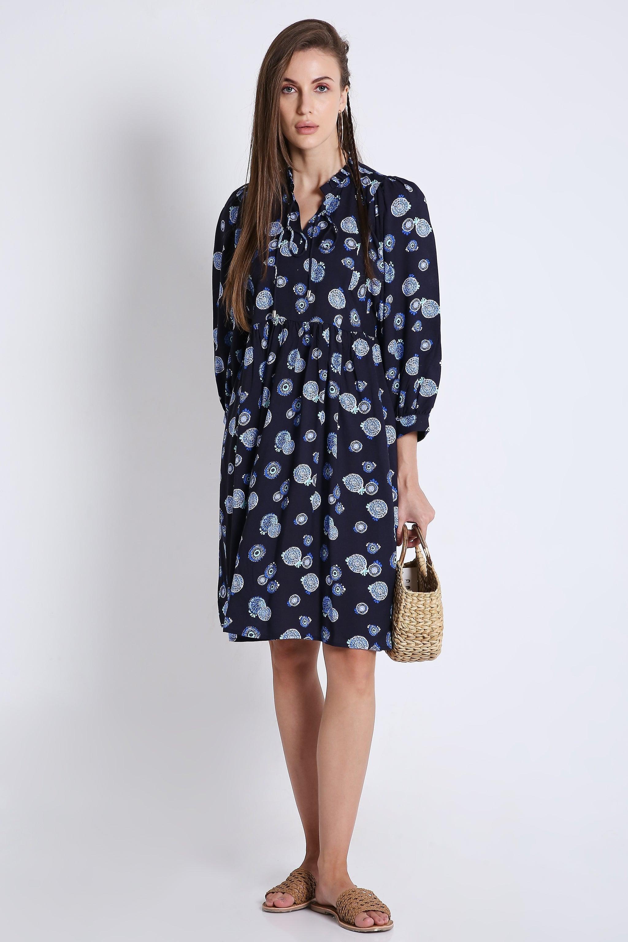 Midi Dress with Batwing Sleeve (Without Belt) FRENCH THEORY
