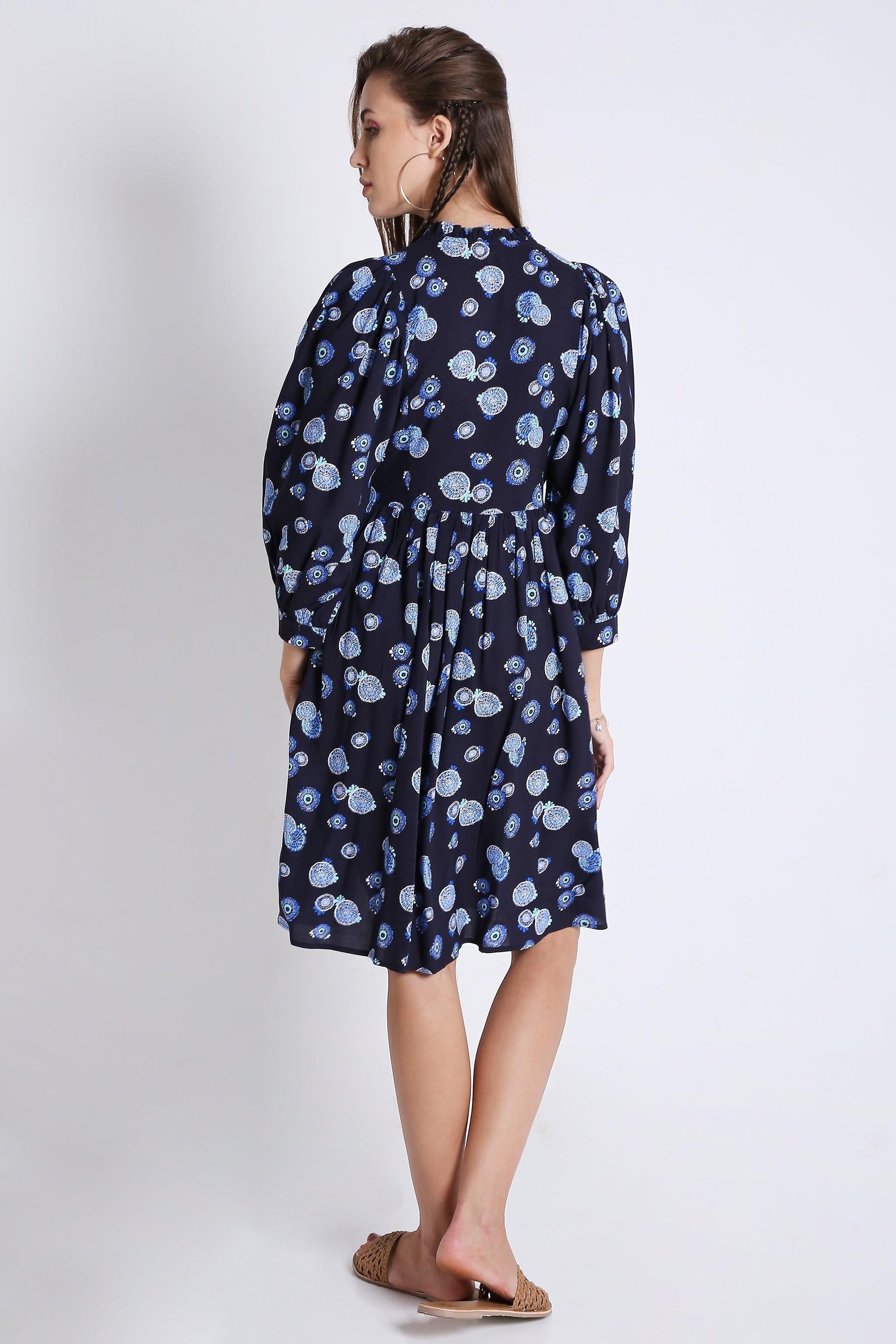 Midi Dress with Batwing Sleeve (Without Belt) FRENCH THEORY