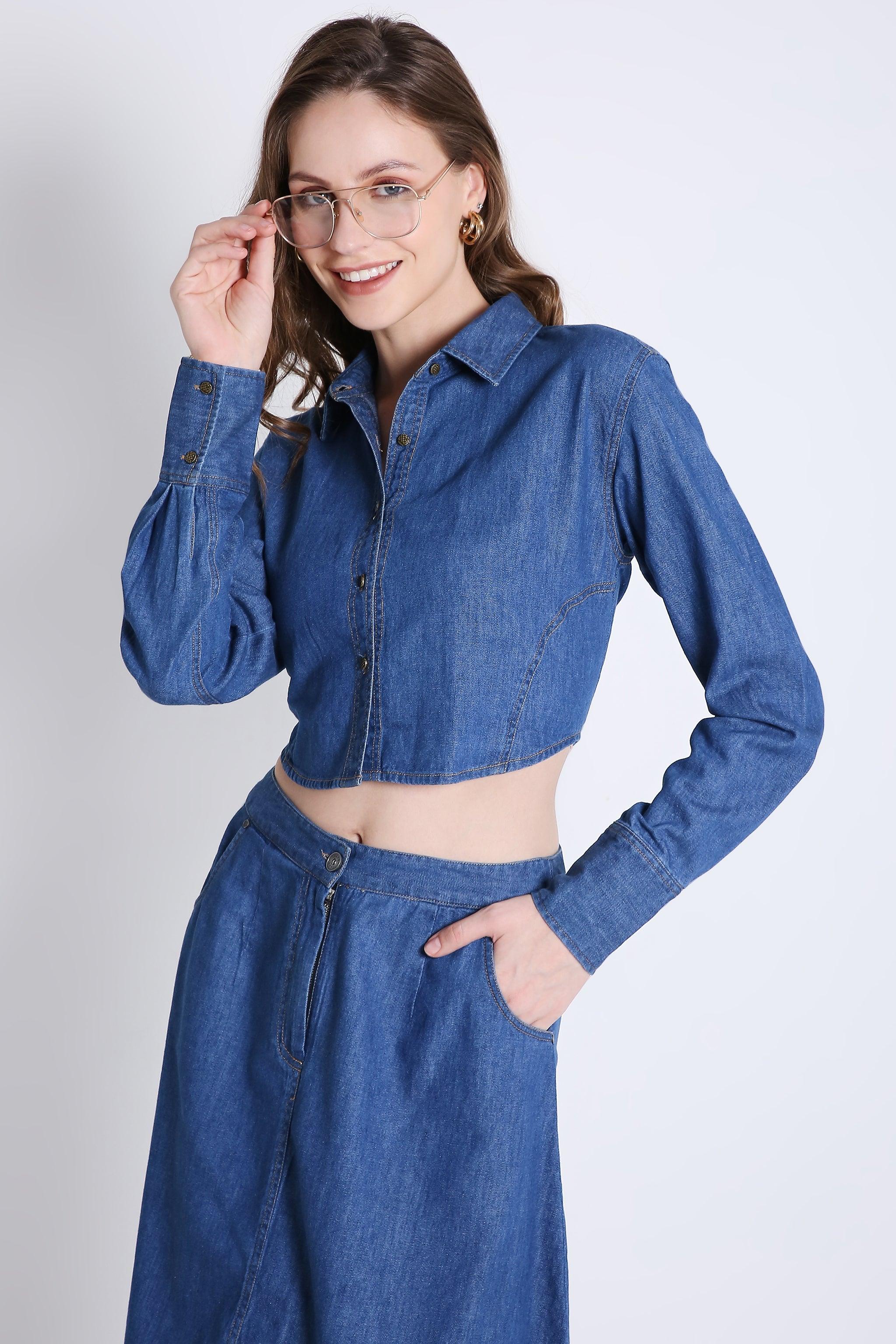 Denim A Line Skirt FRENCH THEORY
