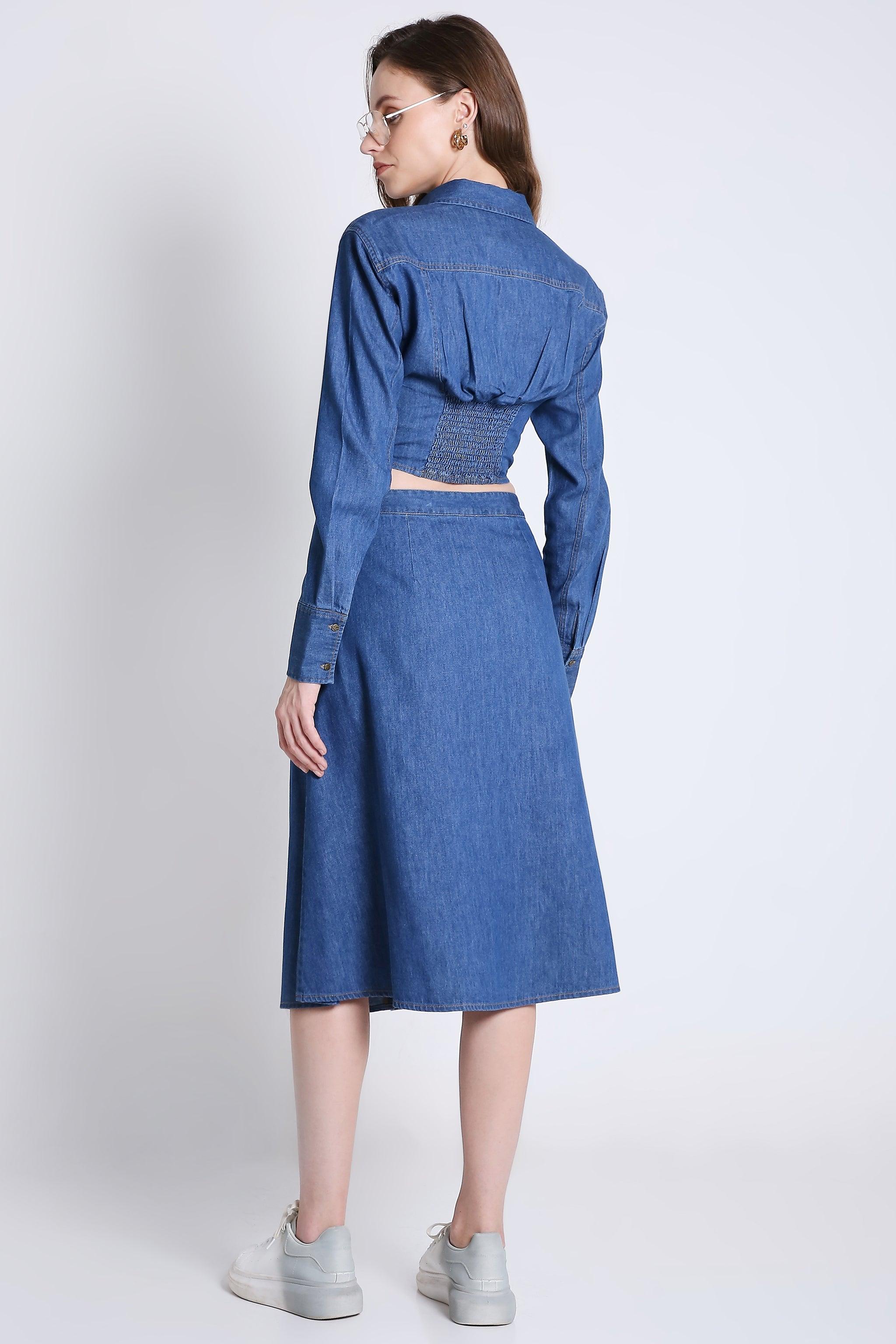 Denim A Line Skirt FRENCH THEORY