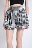 Balloon Mini Skirt in Checks FRENCH THEORY