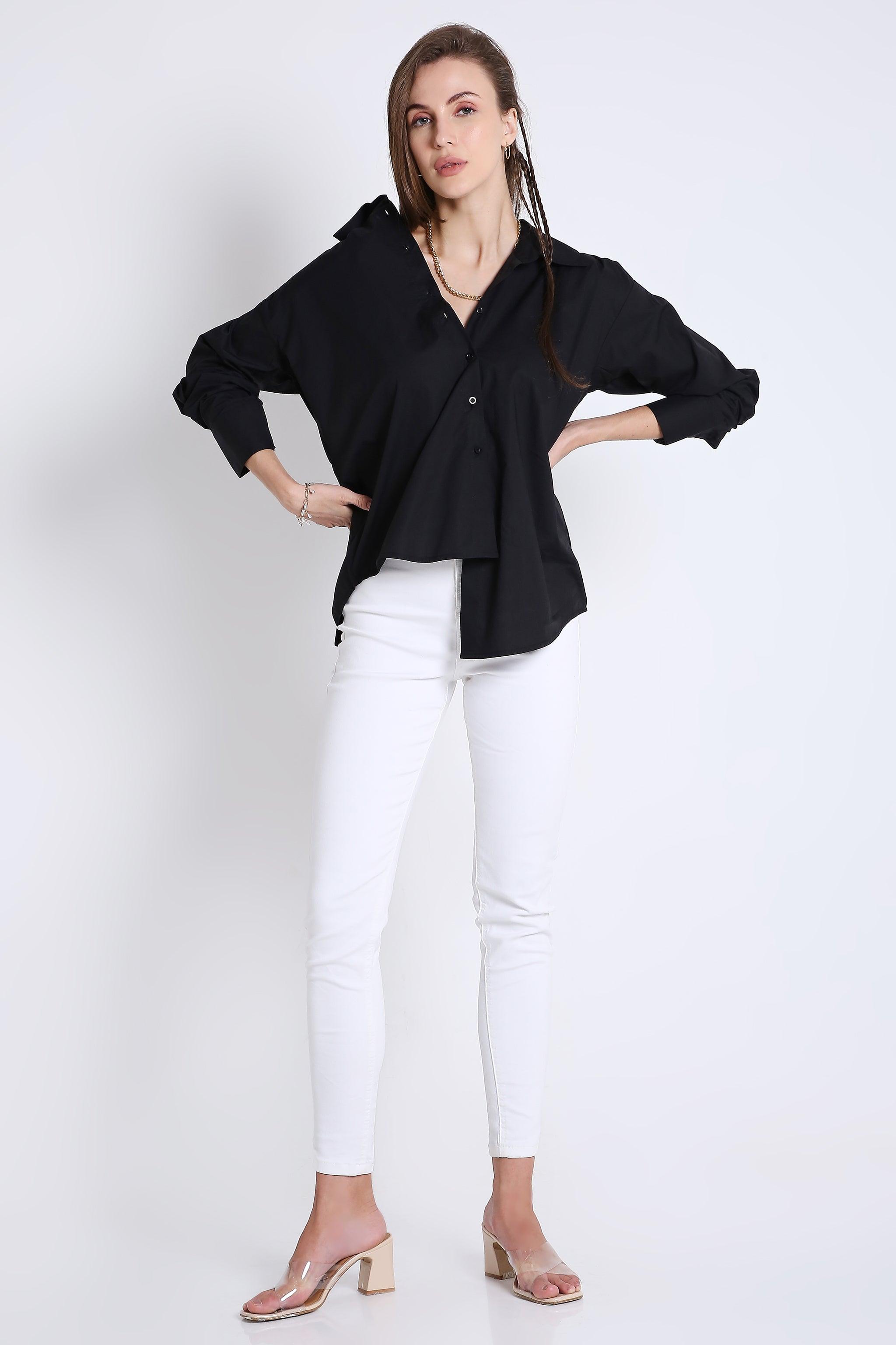 Long Sleeve Oversized Poplin Shirt FRENCH THEORY