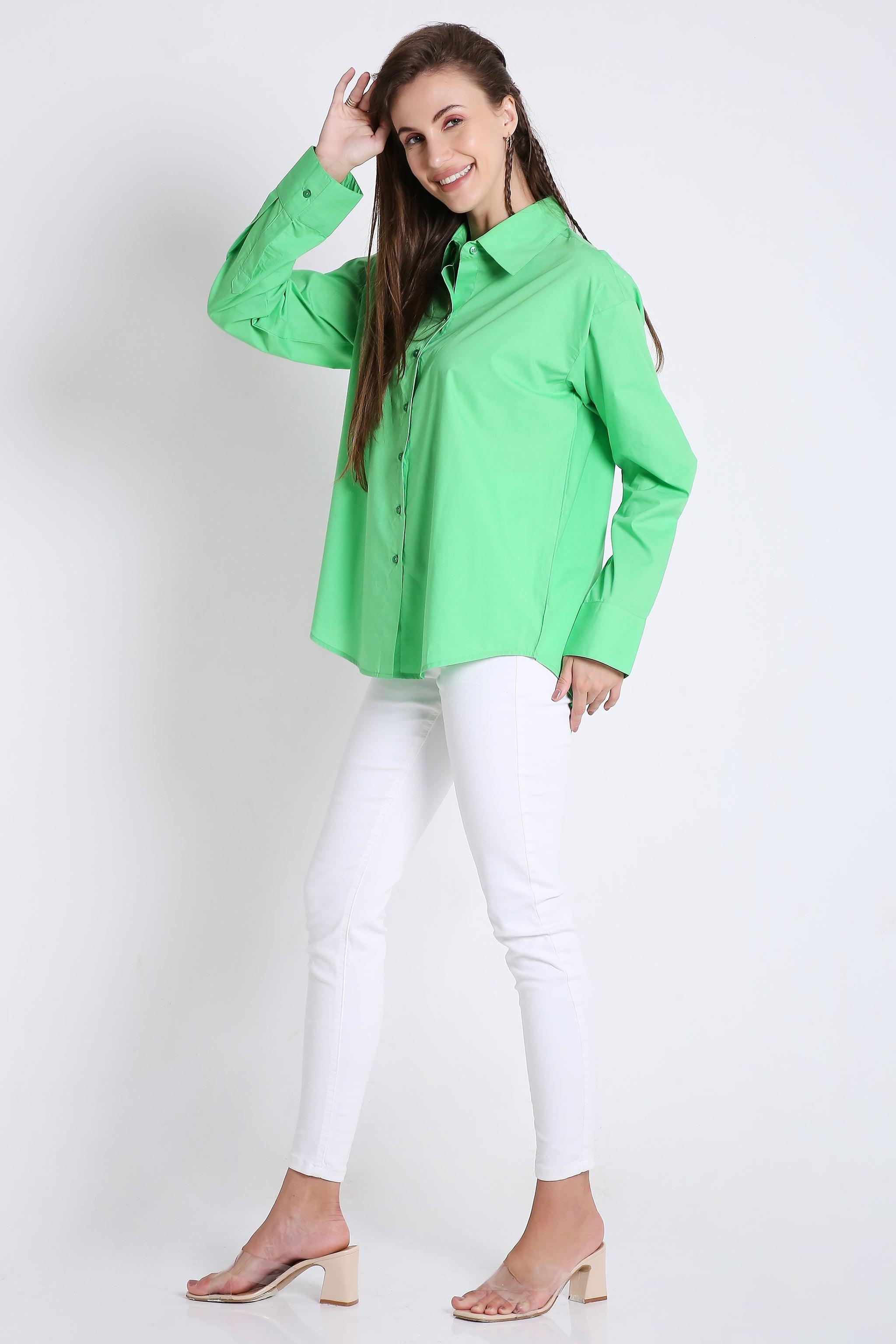 Long Sleeve Oversized Poplin Shirt FRENCH THEORY