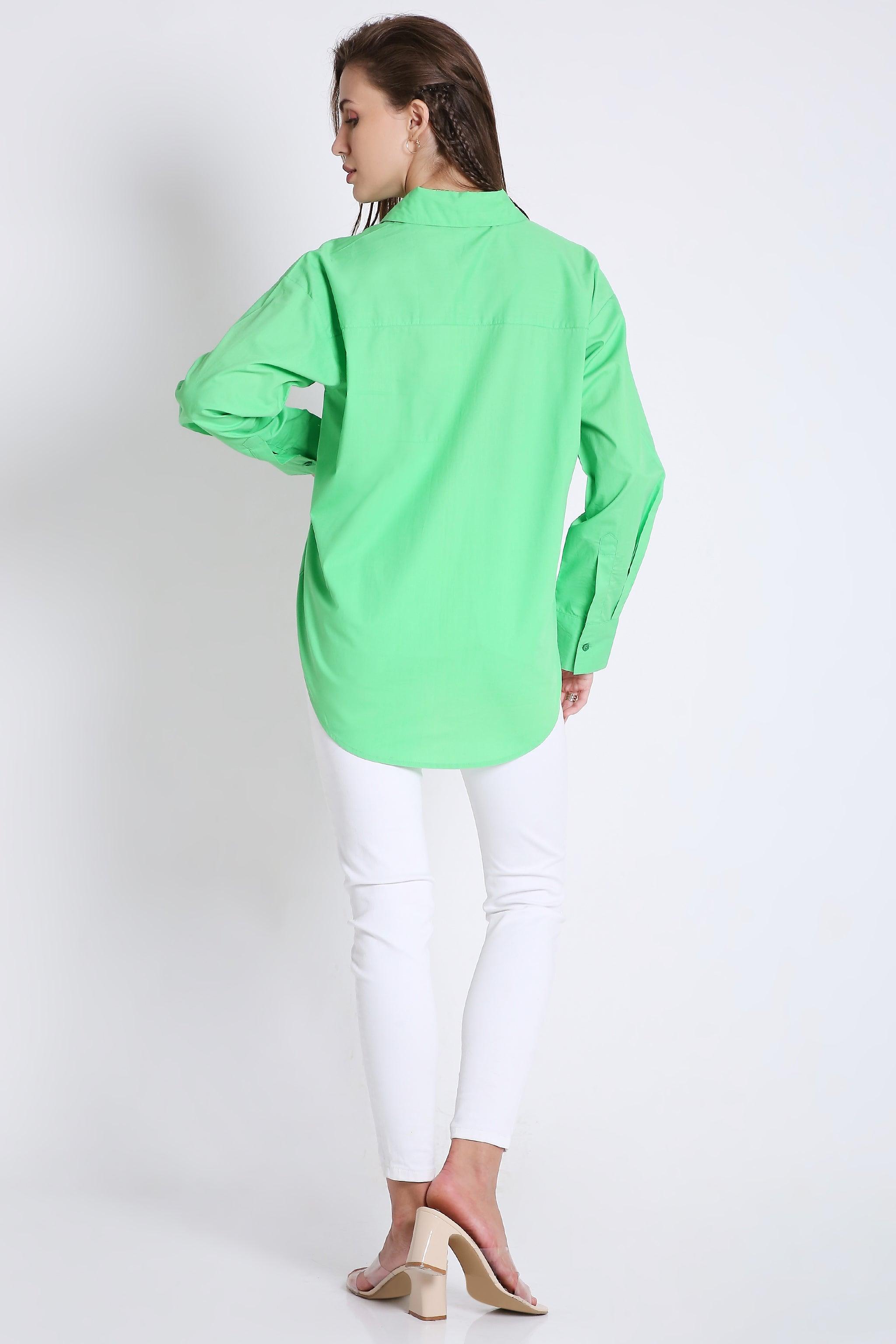 Long Sleeve Oversized Poplin Shirt FRENCH THEORY