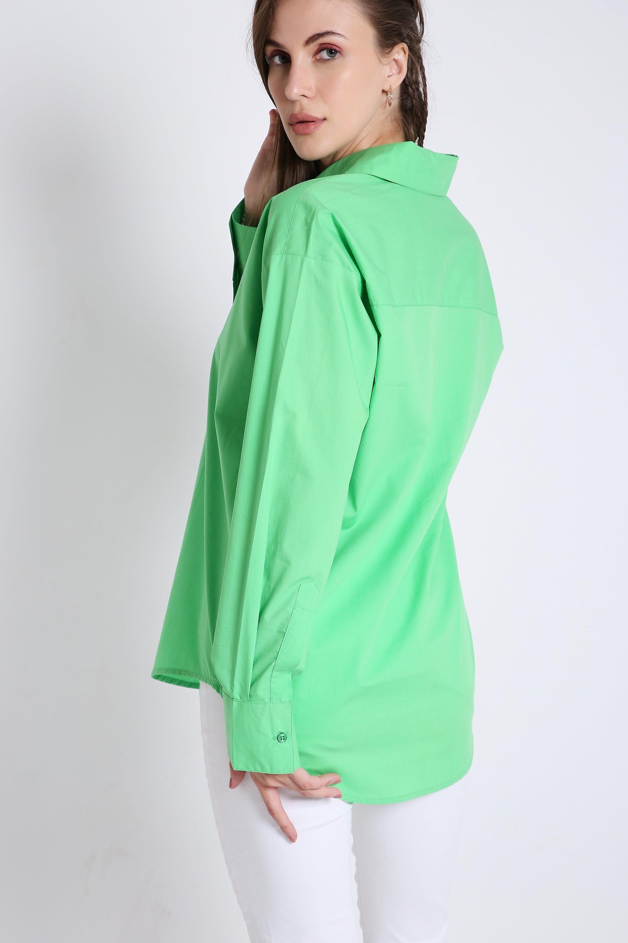 Long Sleeve Oversized Poplin Shirt FRENCH THEORY