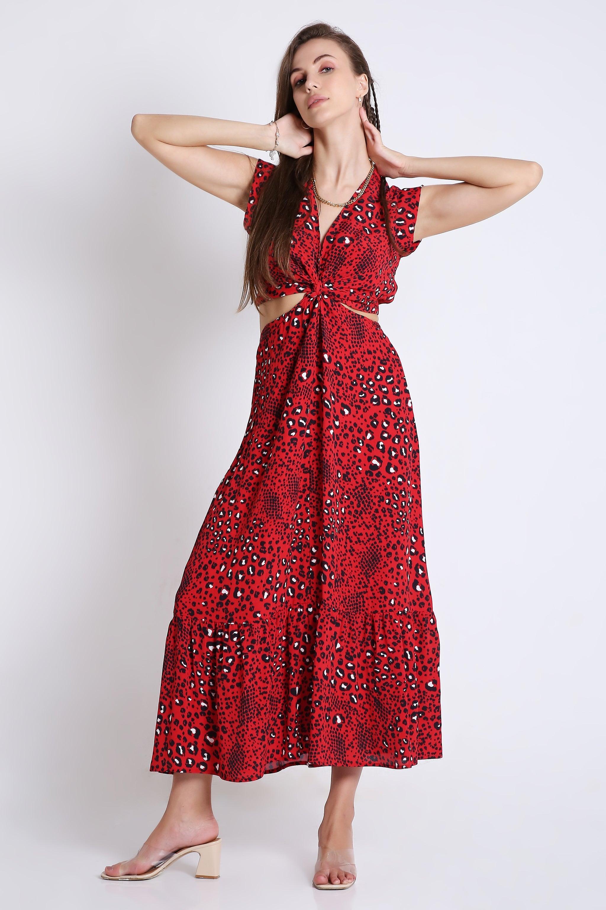Printed Viscose Resort Vibe Long Dress FRENCH THEORY