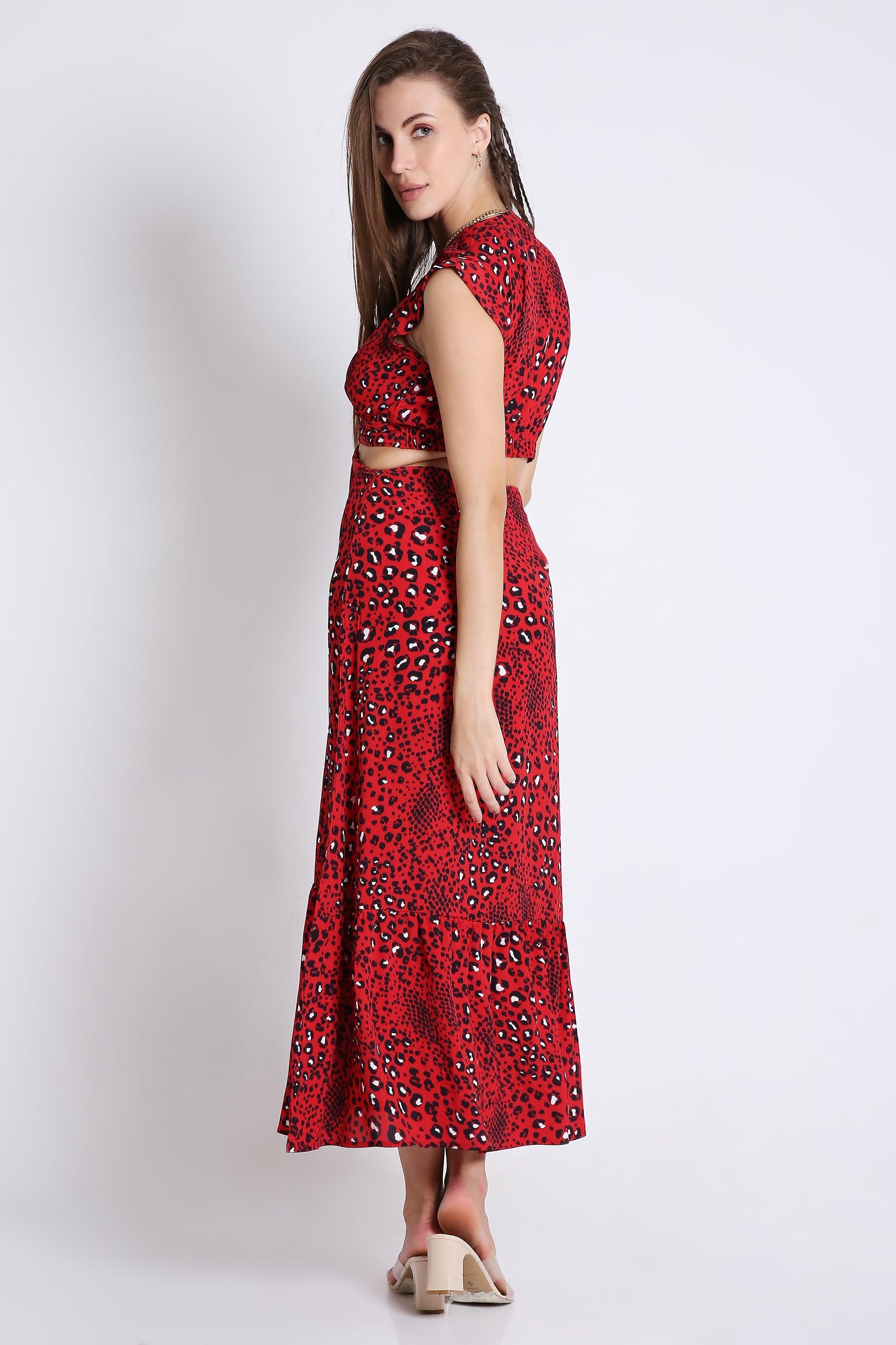 Printed Viscose Resort Vibe Long Dress FRENCH THEORY