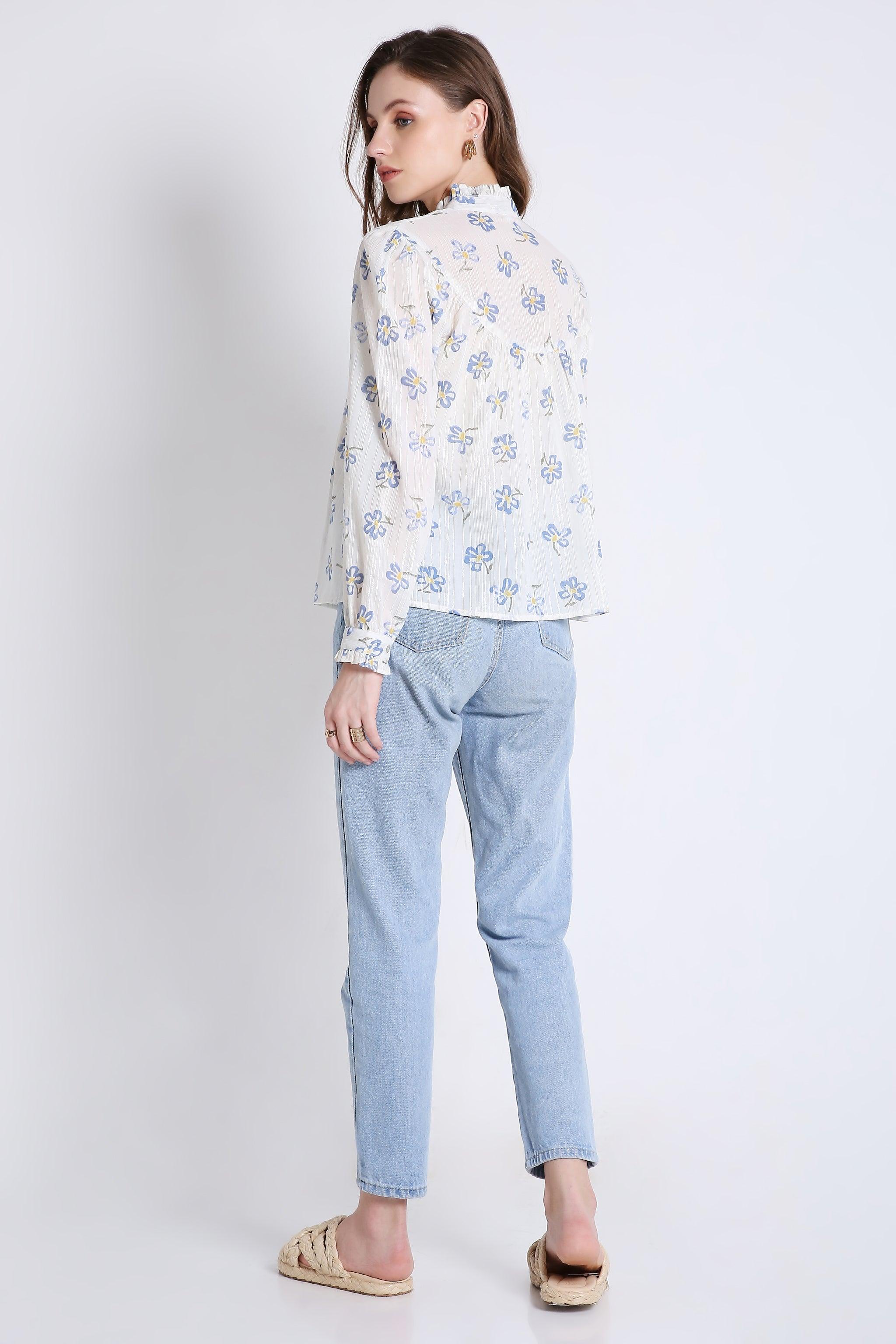 Cotton Casual Shirt with Long Sleeves FRENCH THEORY