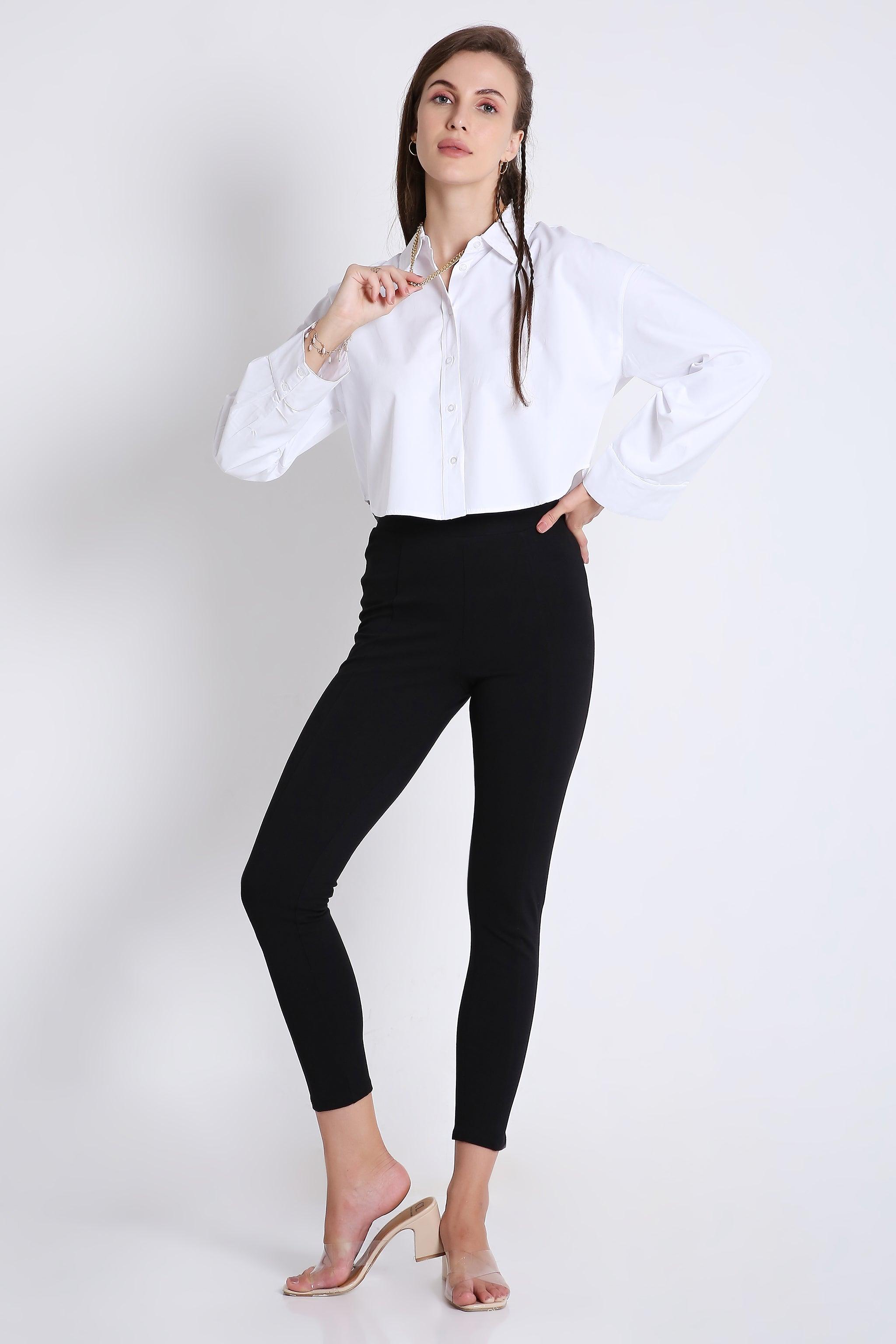 Boxy Fit Crop Shirt FRENCH THEORY