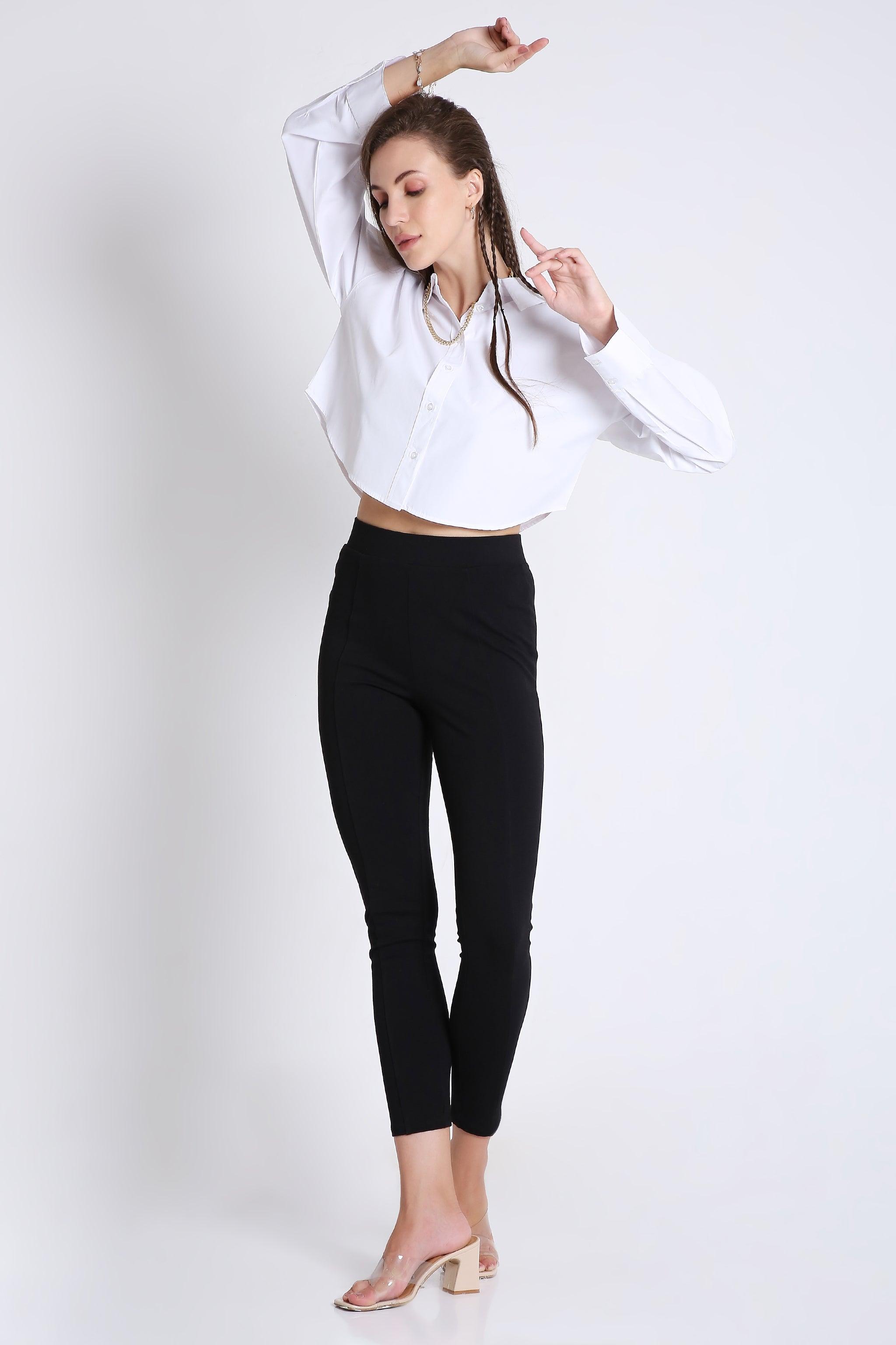 Boxy Fit Crop Shirt FRENCH THEORY