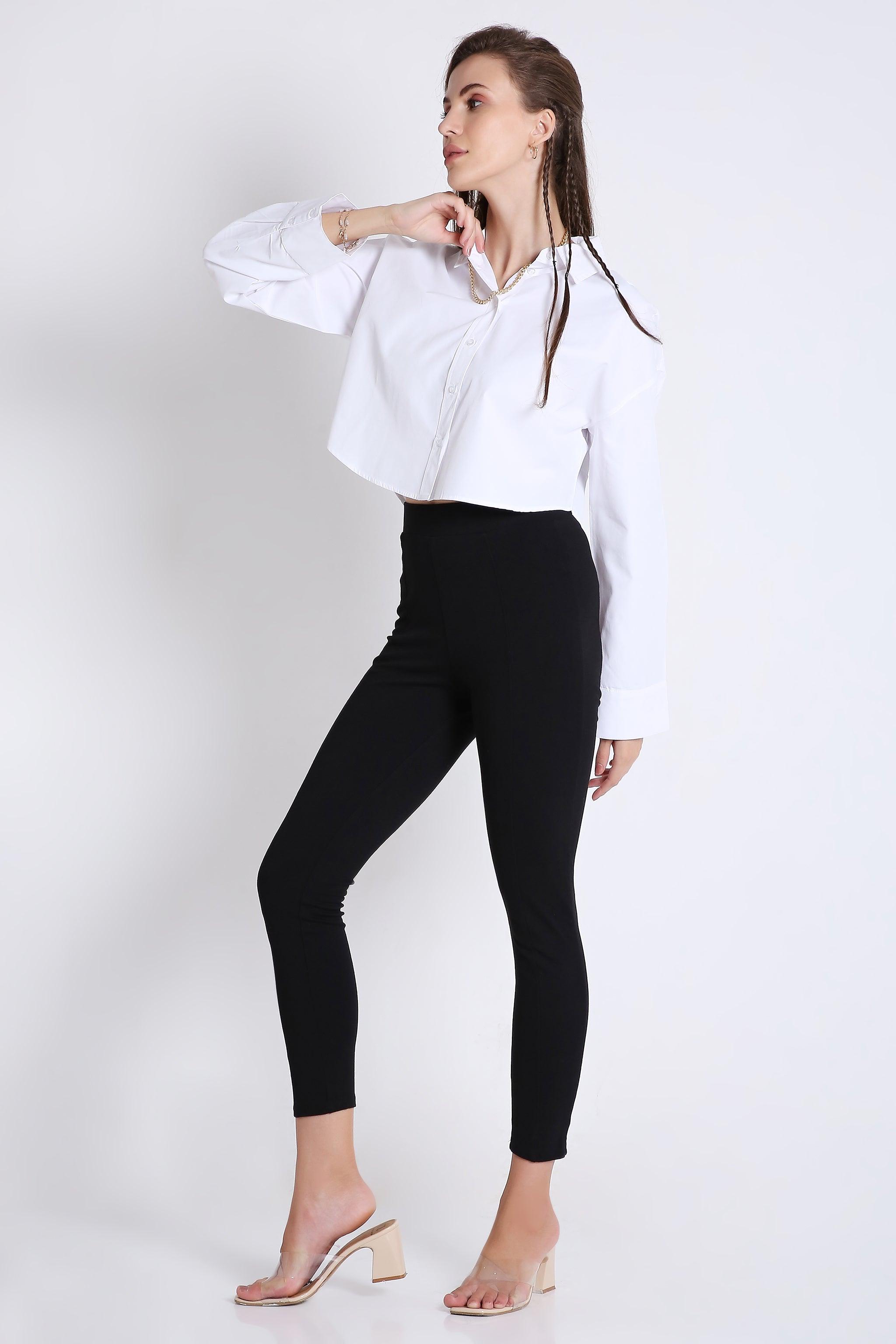 Boxy Fit Crop Shirt FRENCH THEORY