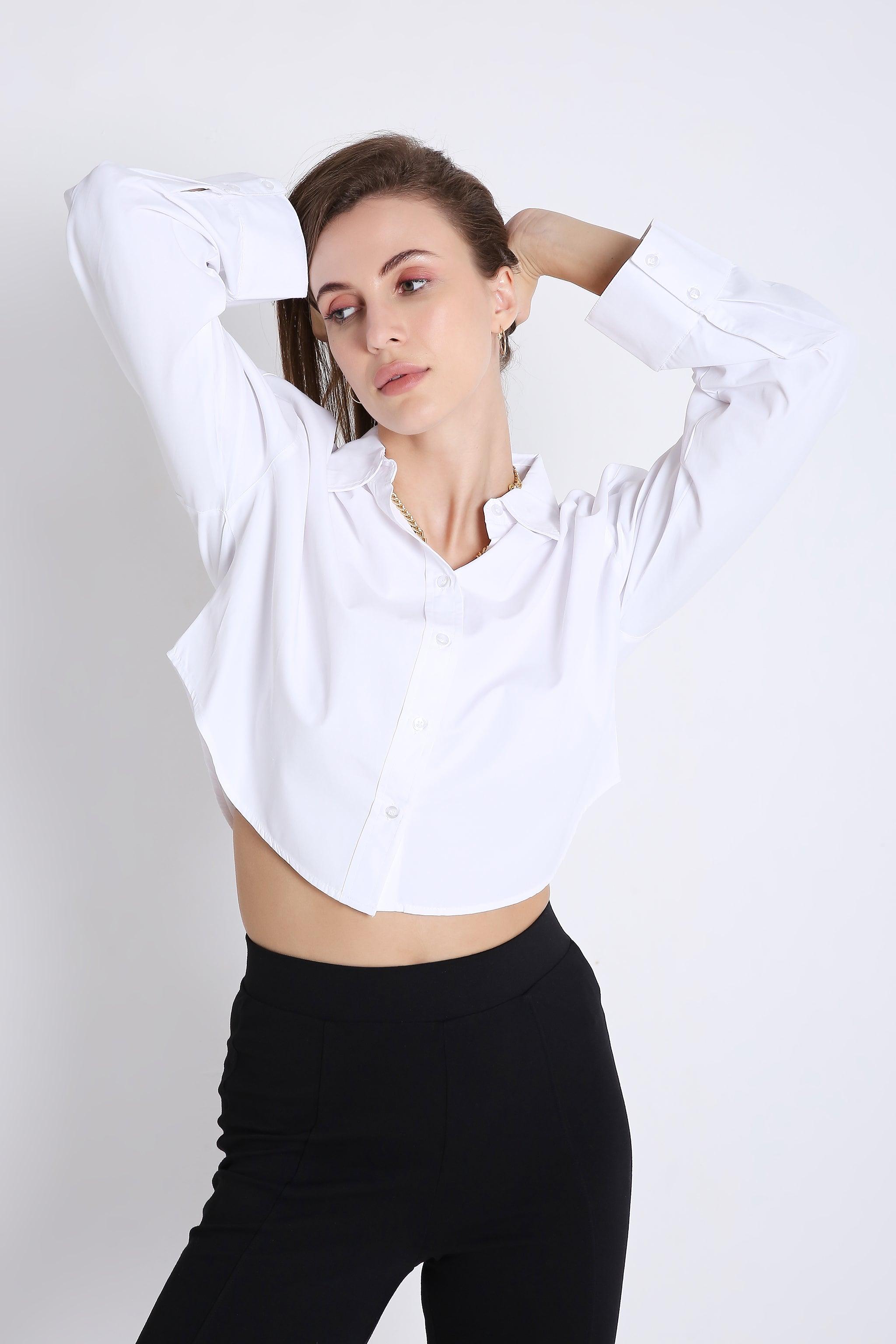 Boxy Fit Crop Shirt FRENCH THEORY