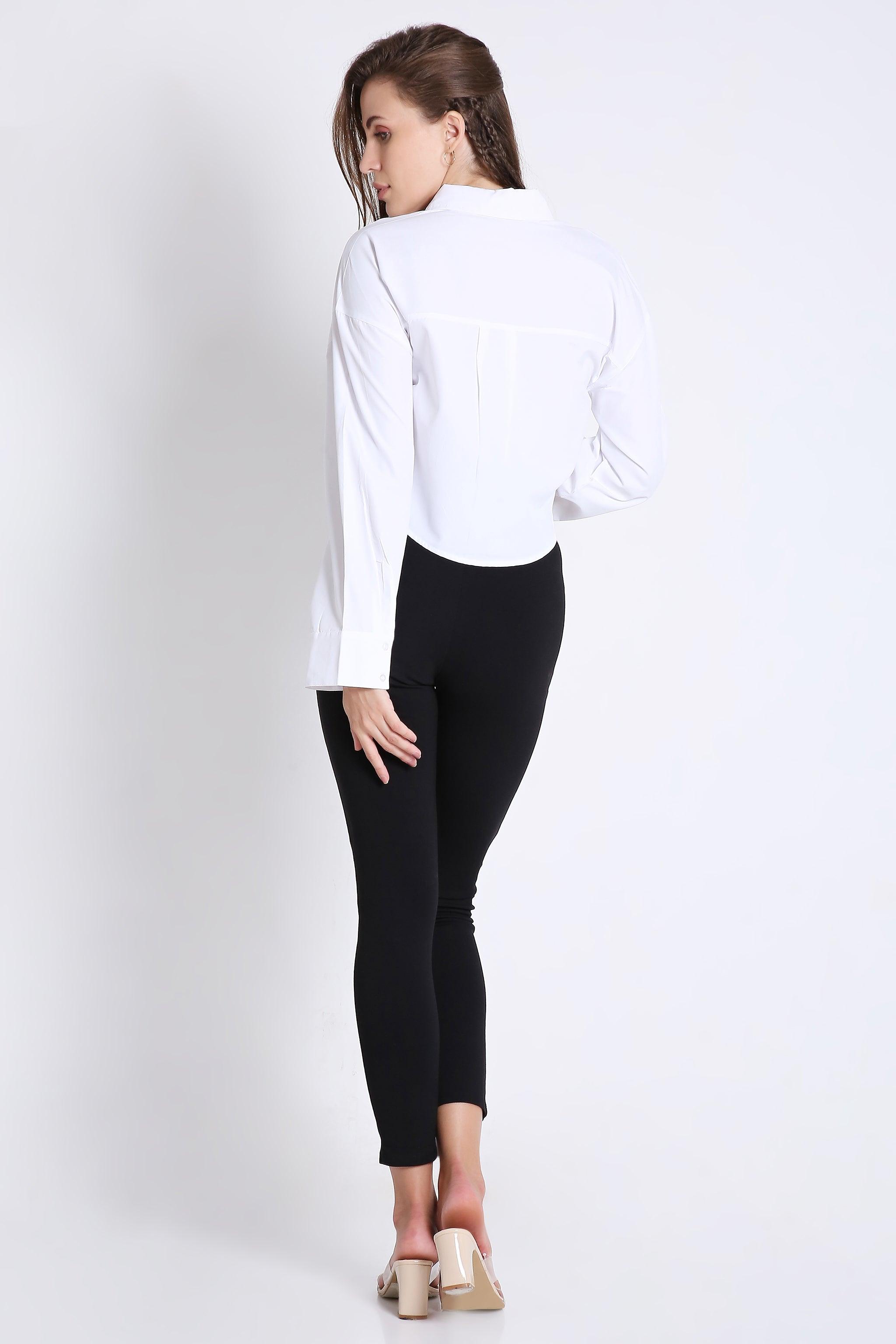 Boxy Fit Crop Shirt FRENCH THEORY