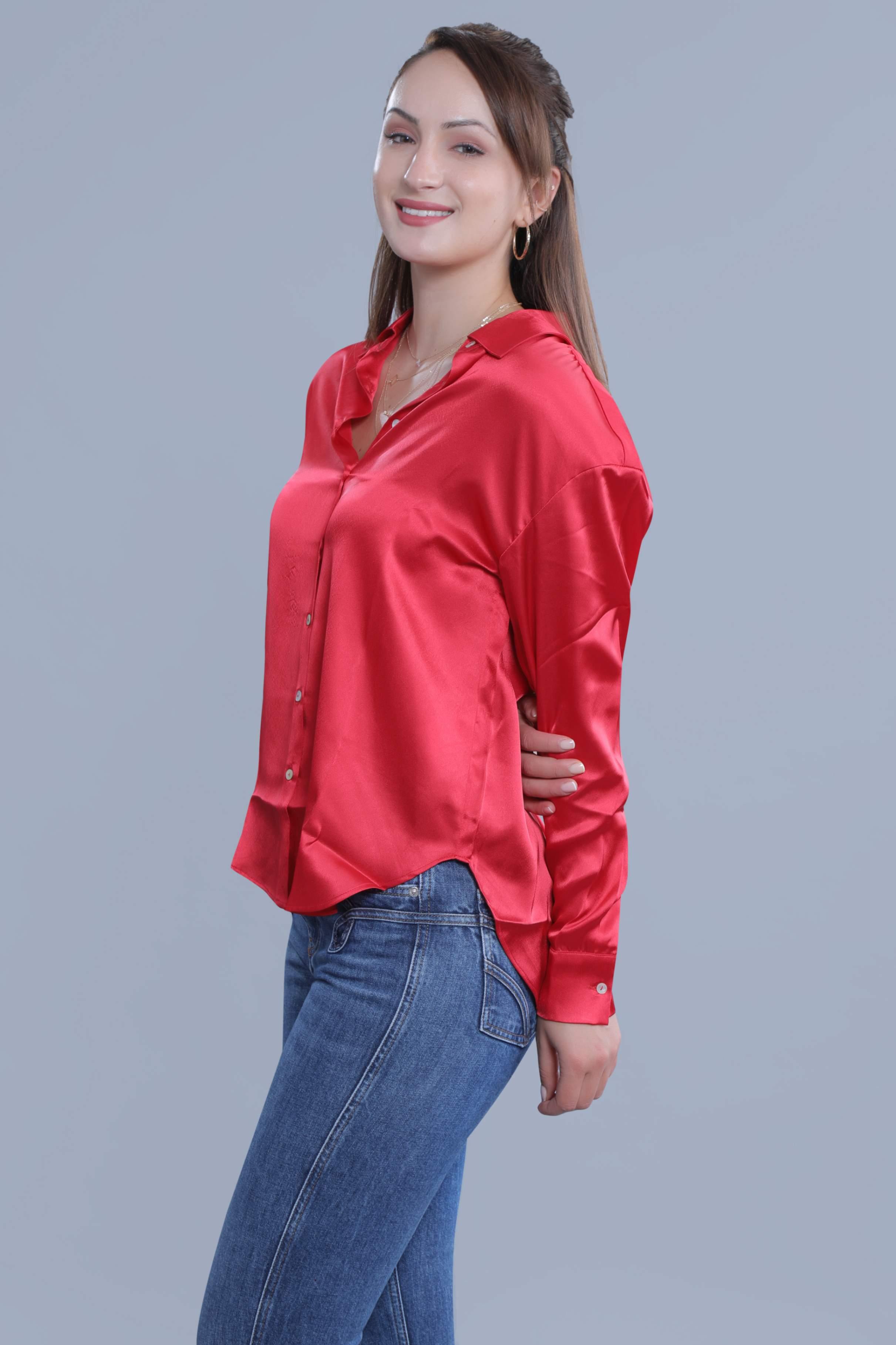 Oversized Satin Shirt FRENCH THEORY
