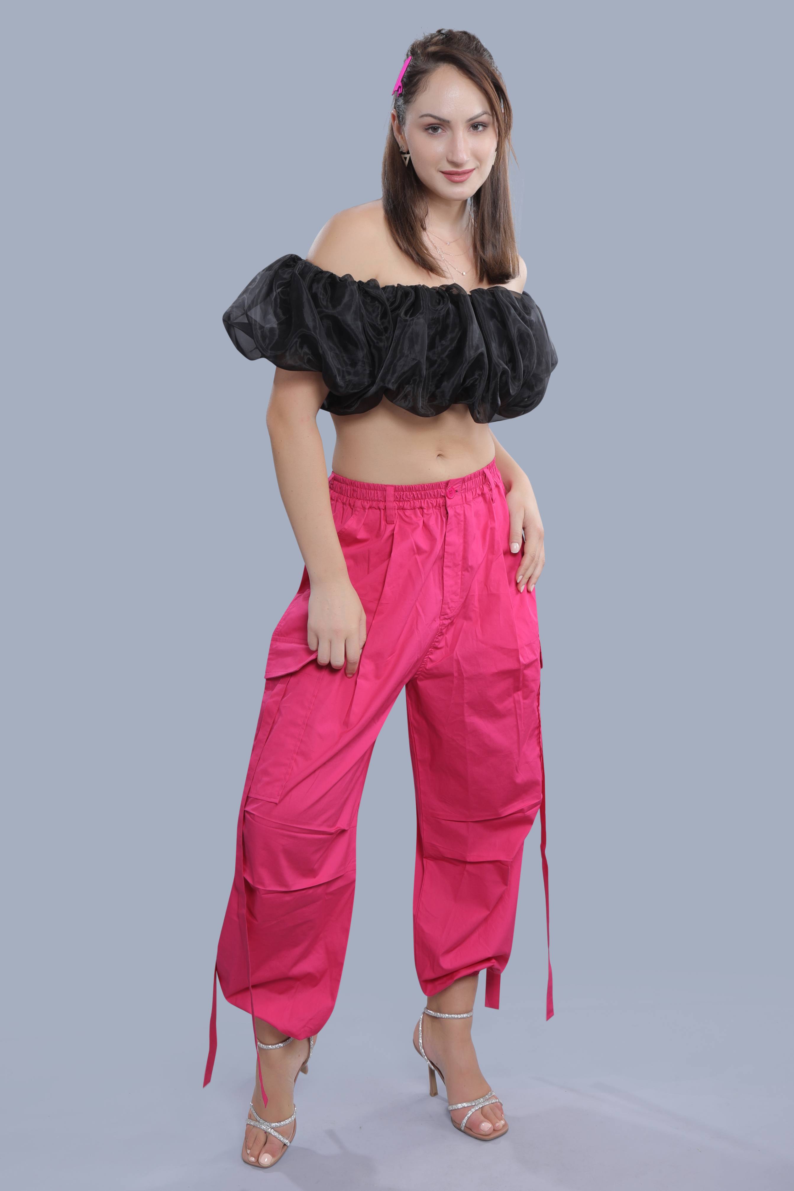 Off-Shoulder Cloud Crop Top FRENCH THEORY