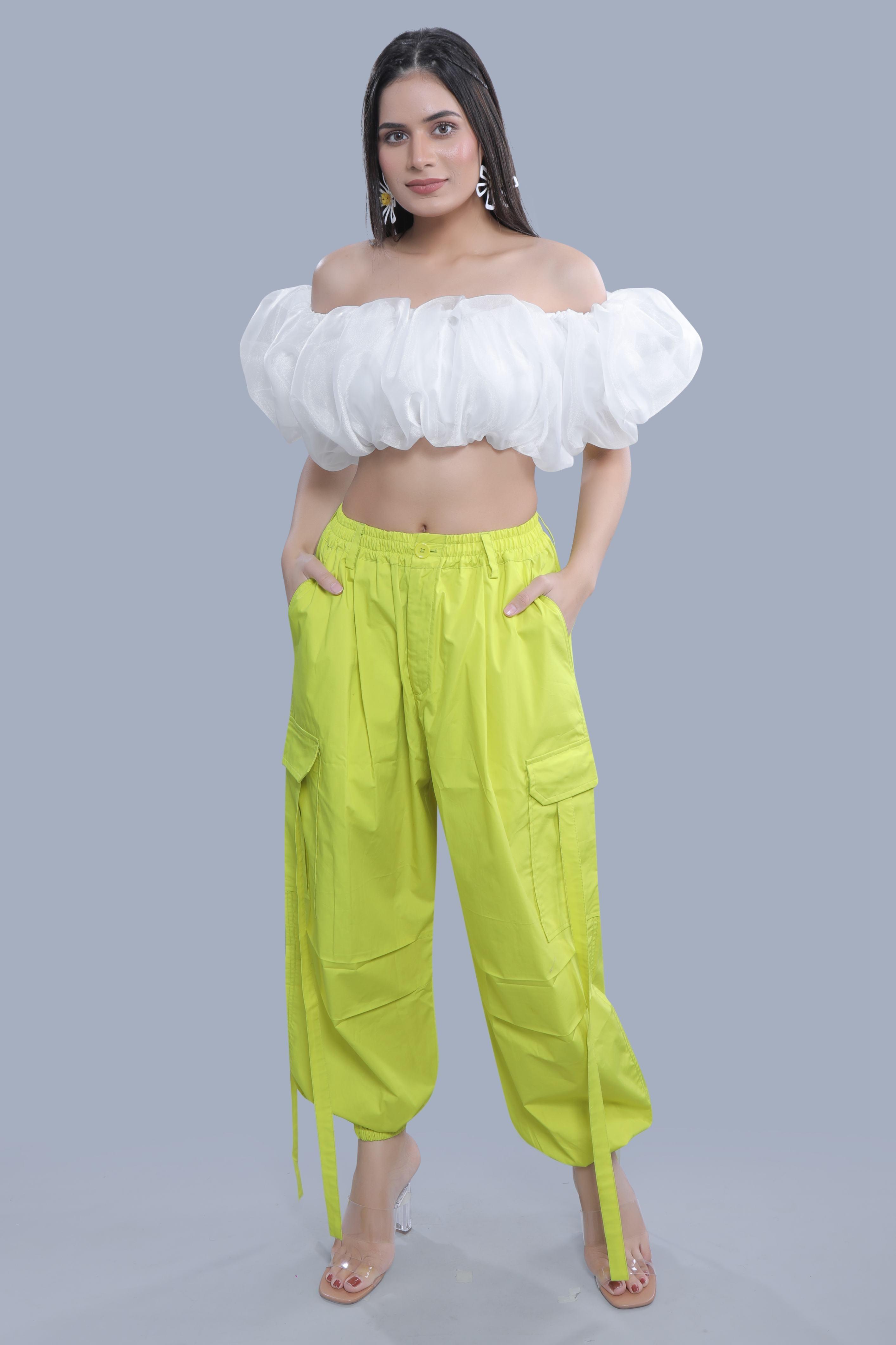 Off-Shoulder Cloud Crop Top FRENCH THEORY