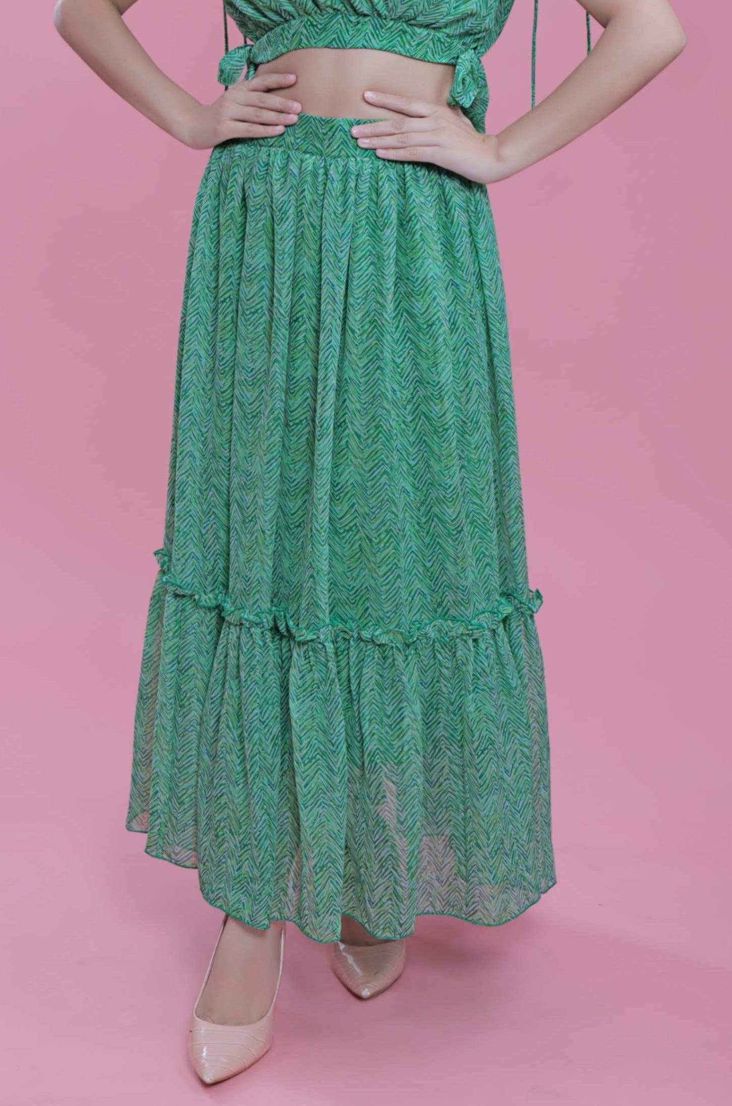 Chiffon Gathered Skirt FRENCH THEORY